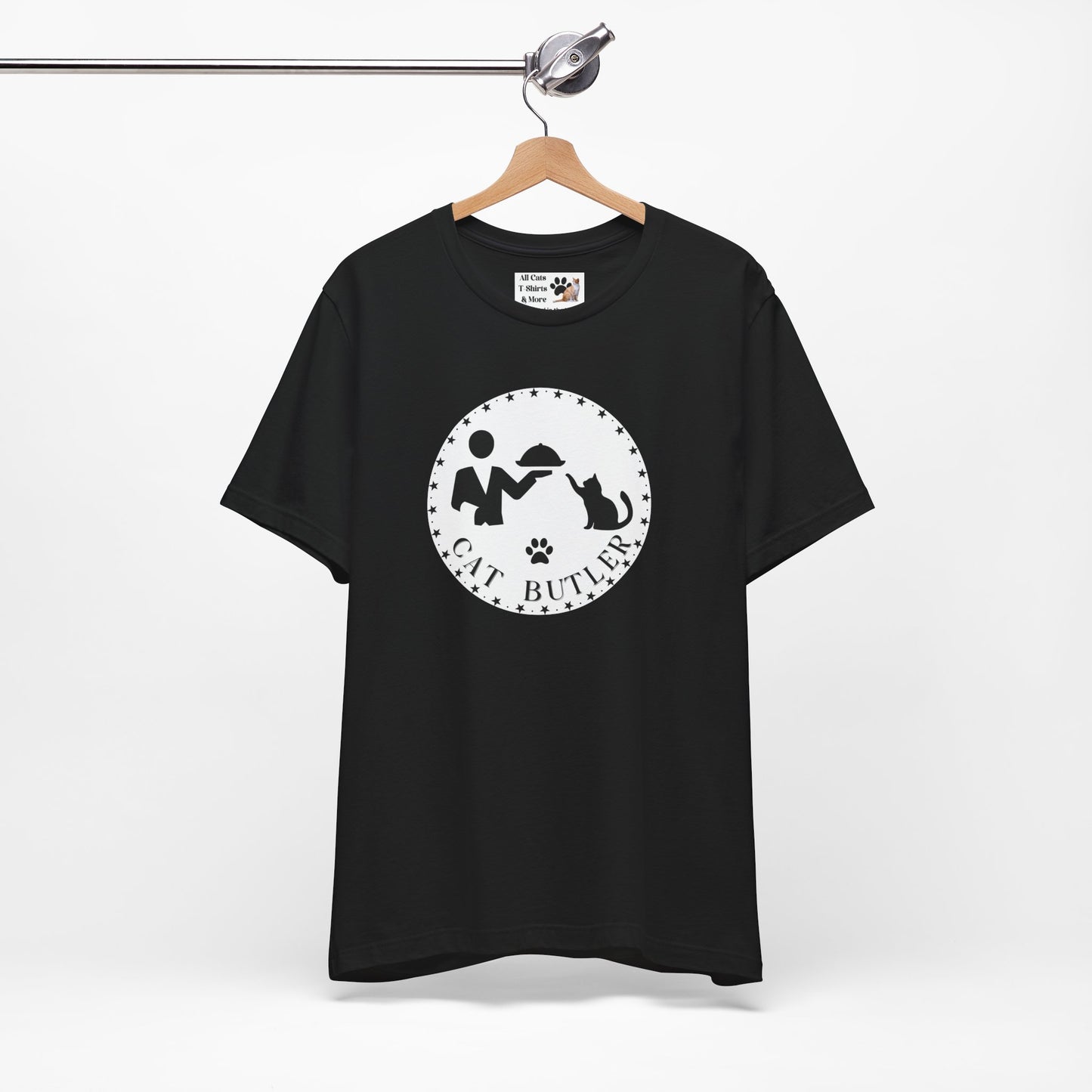 "Cat Butler" T-Shirt - (Unisex Jersey Short Sleeve Tee - Perfect Gift for Cat Lovers!)