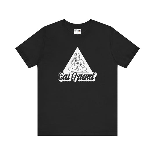 Cat Friend T-Shirt - (Unisex Jersey Short Sleeve Tee - Perfect for Friends of Cats!)