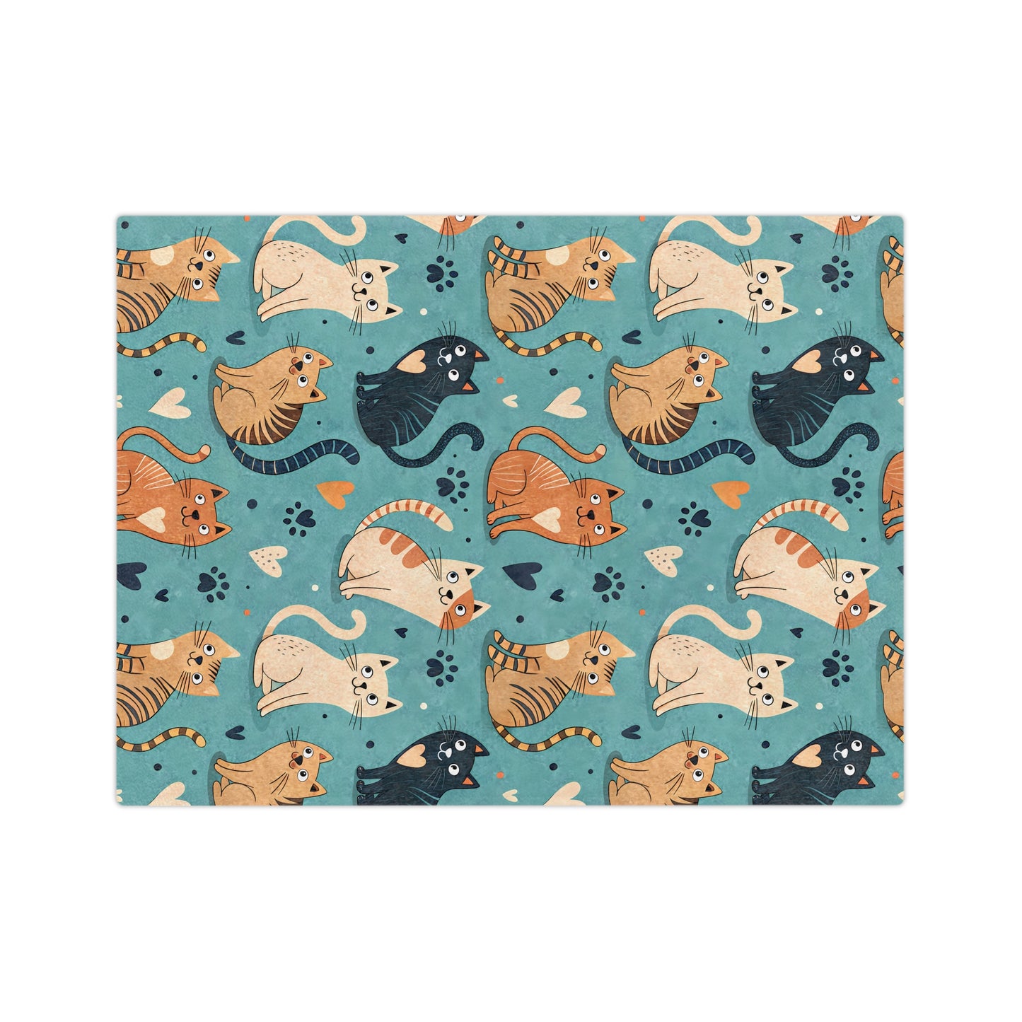 Cozy Cat Blanket - Perfect for Cat Lovers, Cat Print Microfiber Throw, Birthday Gift, Pet Lovers Home Decor, Warm Plush Blanket