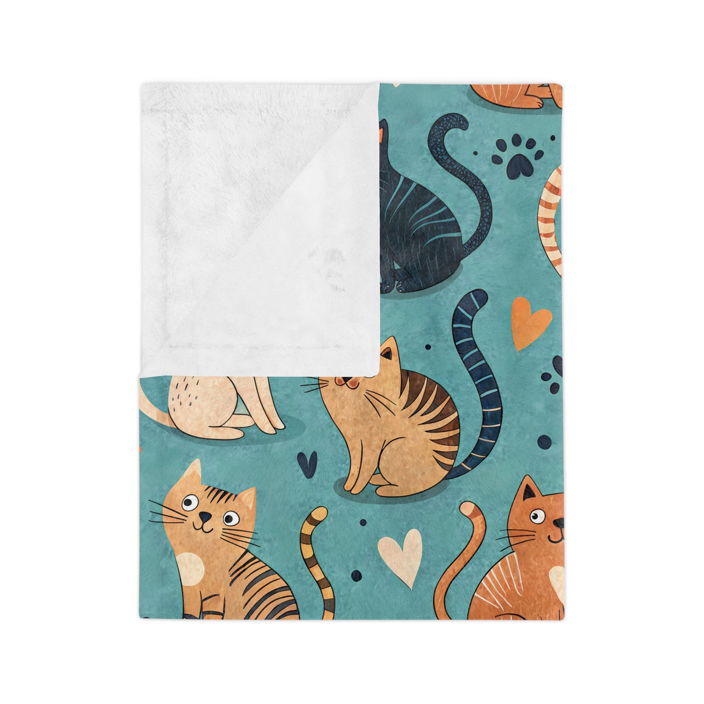 Cozy Cat Blanket - Perfect for Cat Lovers, Cat Print Microfiber Throw, Birthday Gift, Pet Lovers Home Decor, Warm Plush Blanket