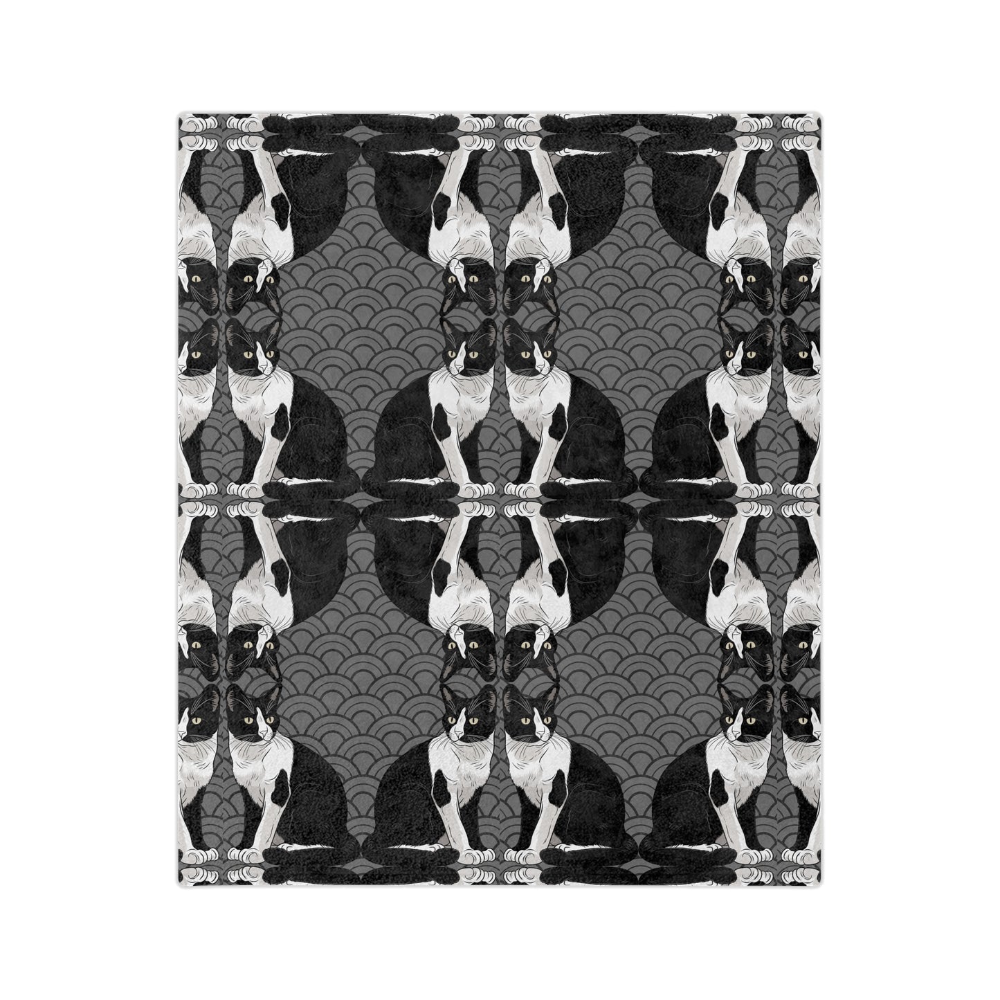 Cozy Cat-Themed Velveteen Blanket for Cat Lovers, Cute Gift for Pet Owners, Home Decor, Perfect for Snuggling or Picnics
