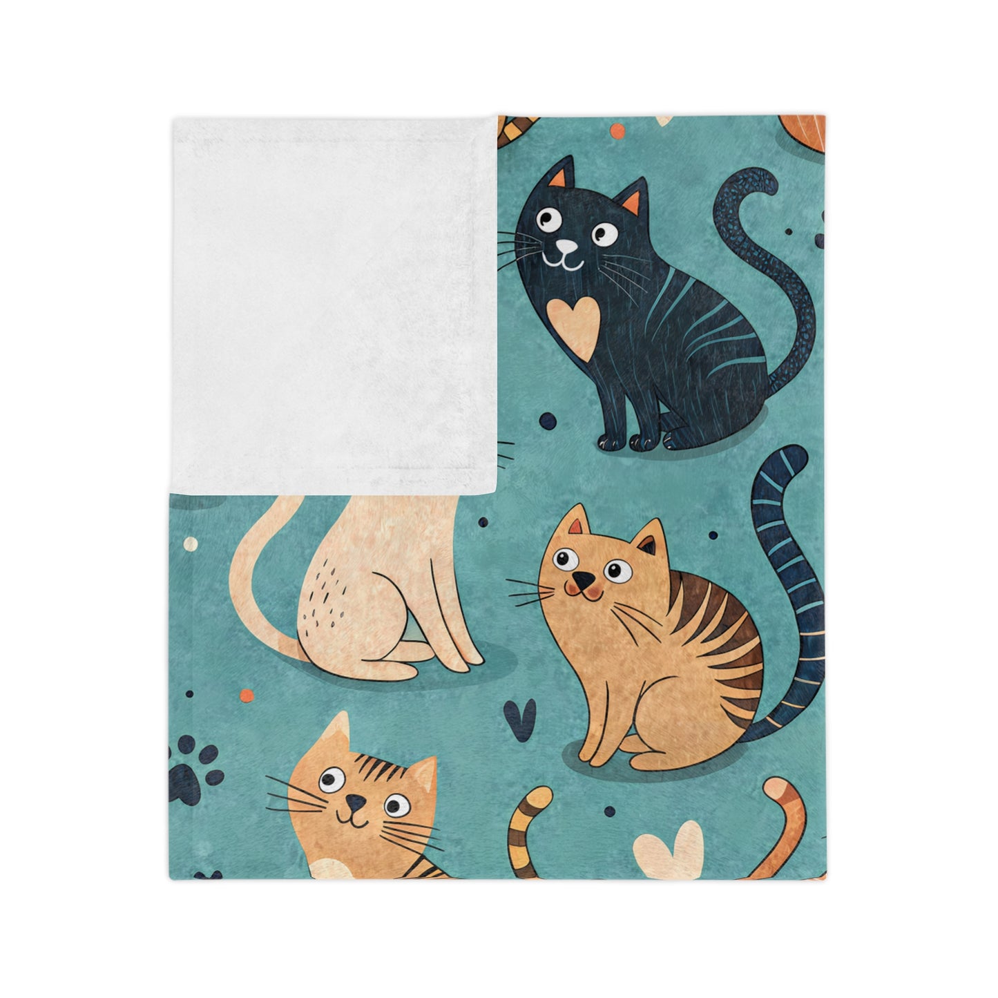 Cozy Cat Blanket - Perfect for Cat Lovers, Cat Print Microfiber Throw, Birthday Gift, Pet Lovers Home Decor, Warm Plush Blanket