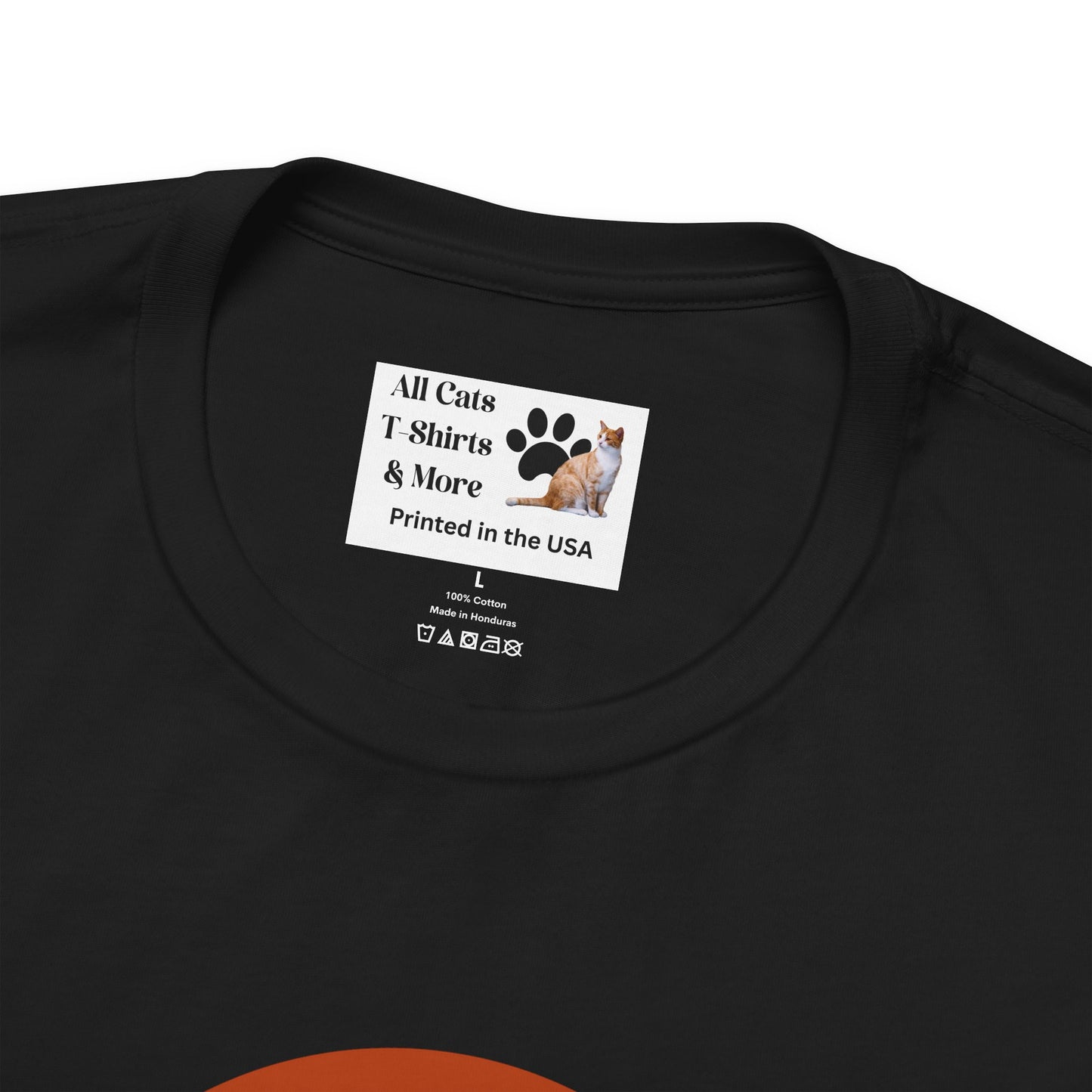 Vintage Sunset Personal Chef for Cats T-Shirt (#17 - White Cat Silhouette & Can Opener - Unisex Jersey Tee – Funny Cat Tee)