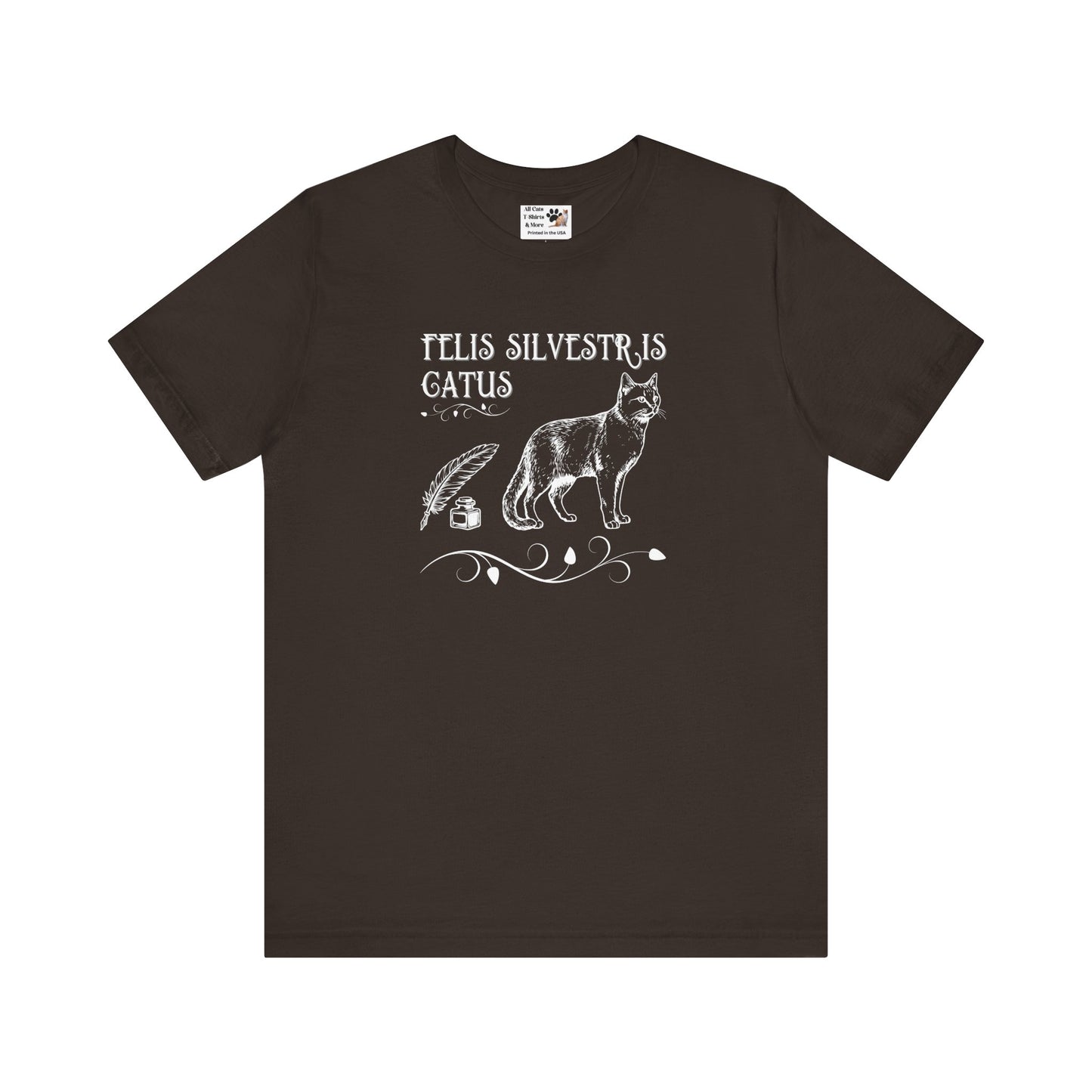 Felis Silvestris Catus T-Shirt - ("Domestic Cat" - Unisex Jersey Short Sleeve Tee - Perfect for Cat Lovers!)