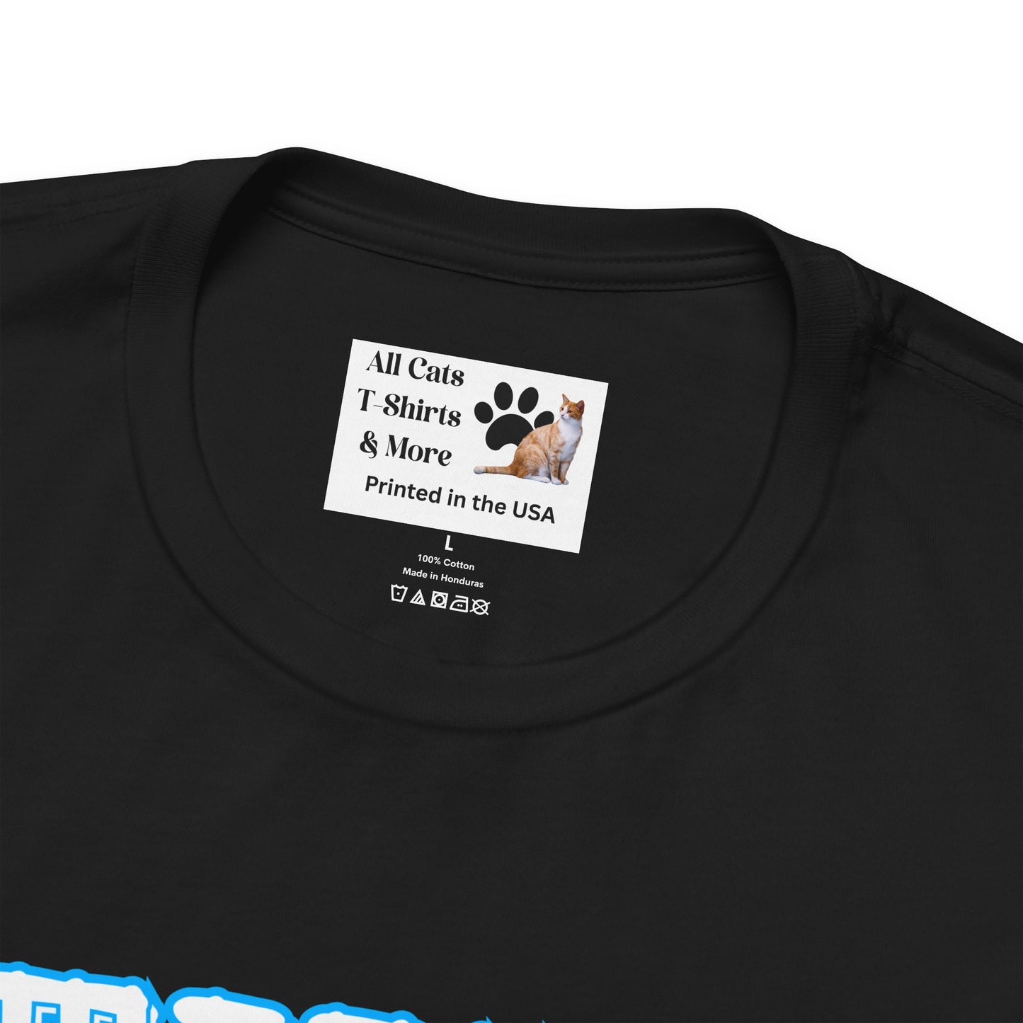 "Meow Meow Cat" - (Cute Japanese Style Cat, Unisex Jersey Tee - Fun & Playful Design)