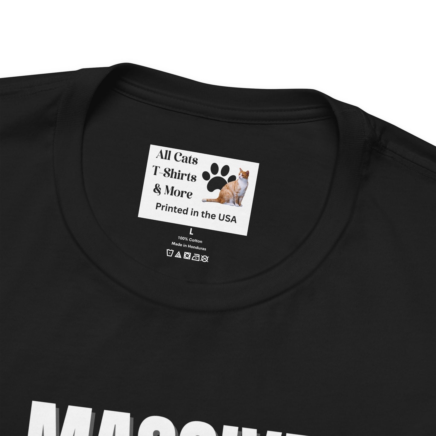 A Massive Cats T-Shirt - Huge Cat Jumping Over Hill - (Vintage Inspired, Funny Cat Unisex Jersey Tee - Perfect for Cat Fans!)