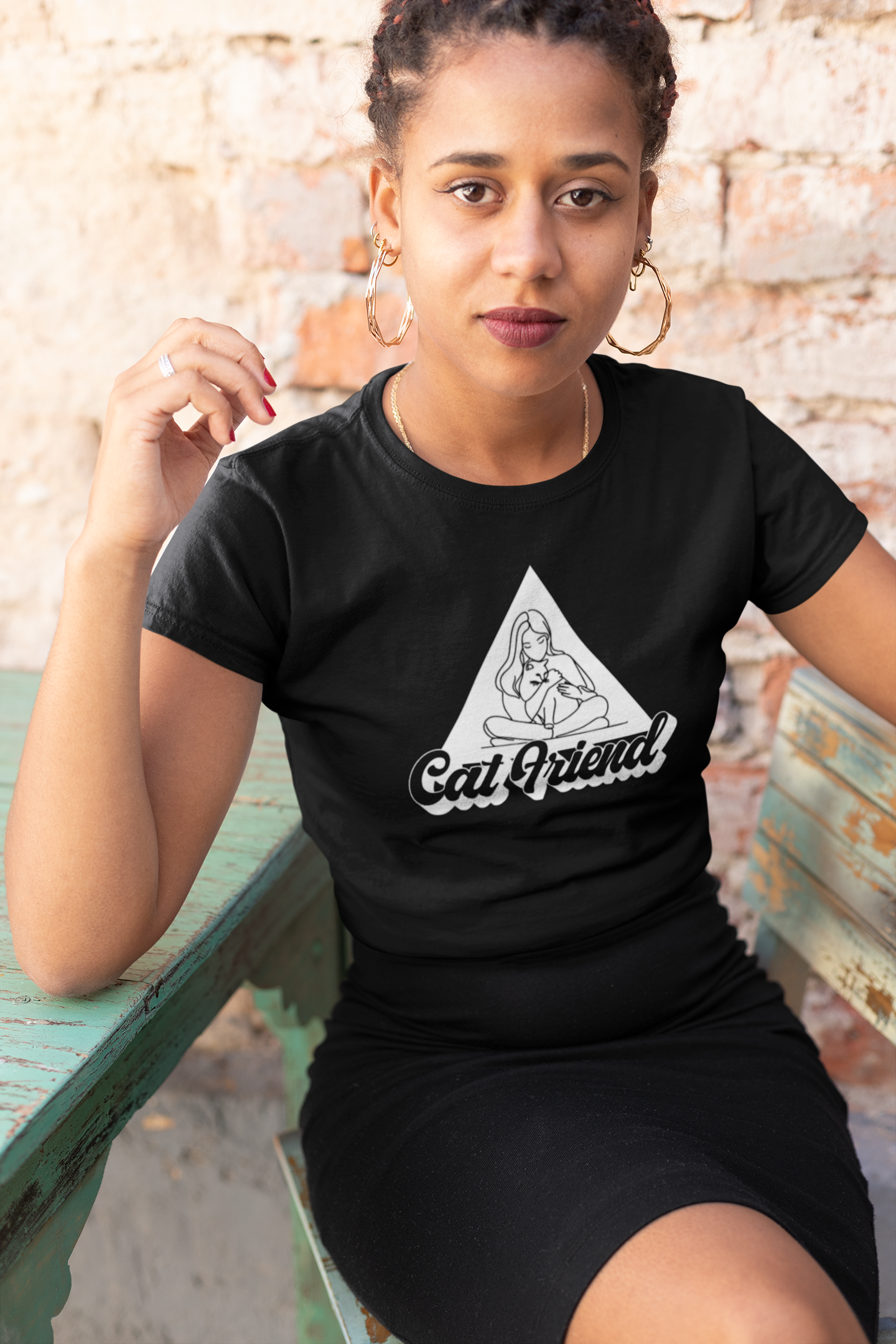 Cat Friend T-Shirt - (Unisex Jersey Short Sleeve Tee - Perfect for Friends of Cats!)