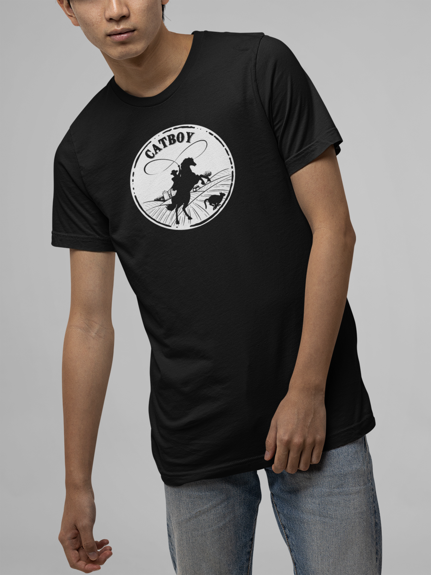 Catboy T-Shirt - (Fun Graphic Unisex Tee - Fun and Quirky Style for Cat Lovers)