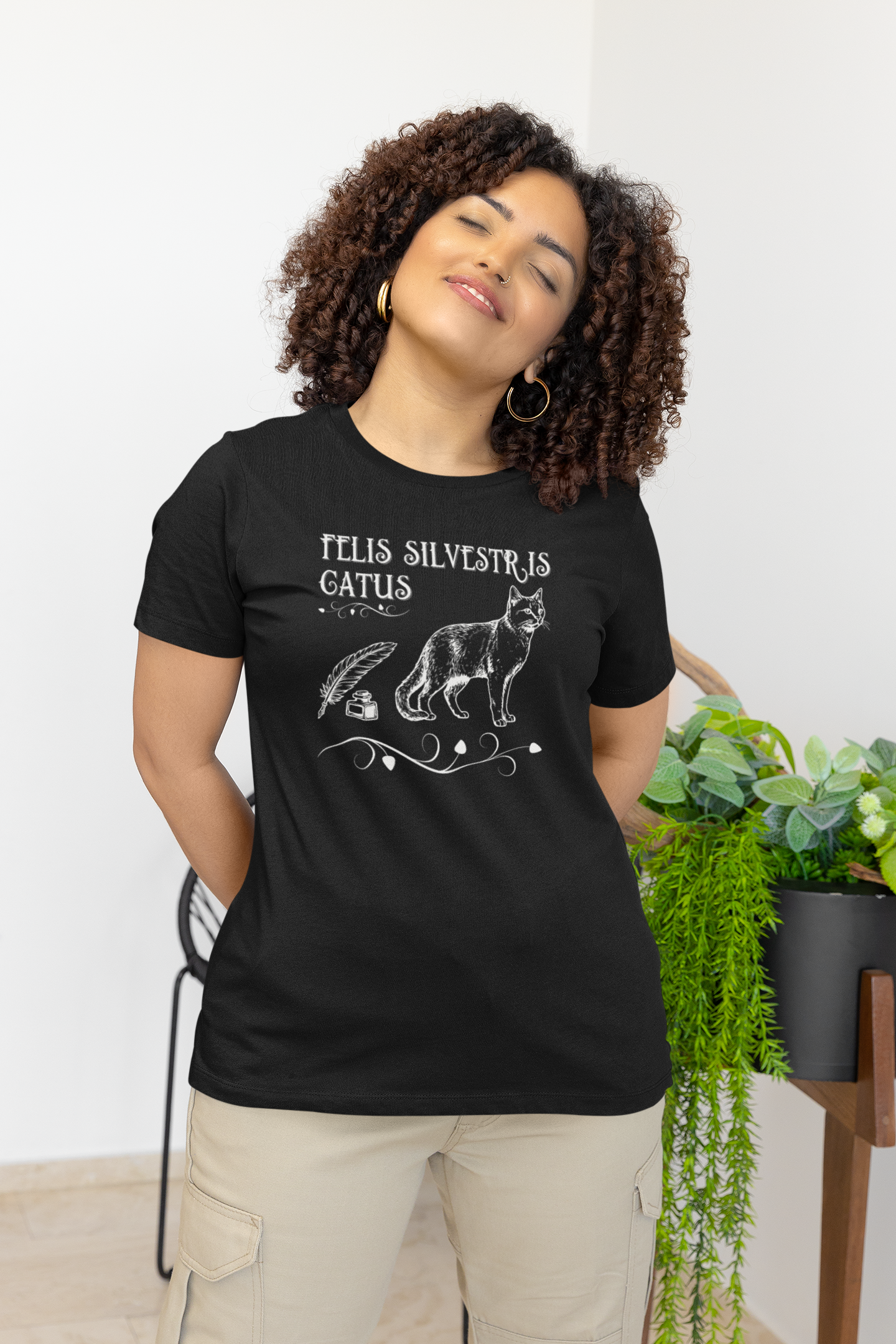 Felis Silvestris Catus T-Shirt - ("Domestic Cat" - Unisex Jersey Short Sleeve Tee - Perfect for Cat Lovers!)