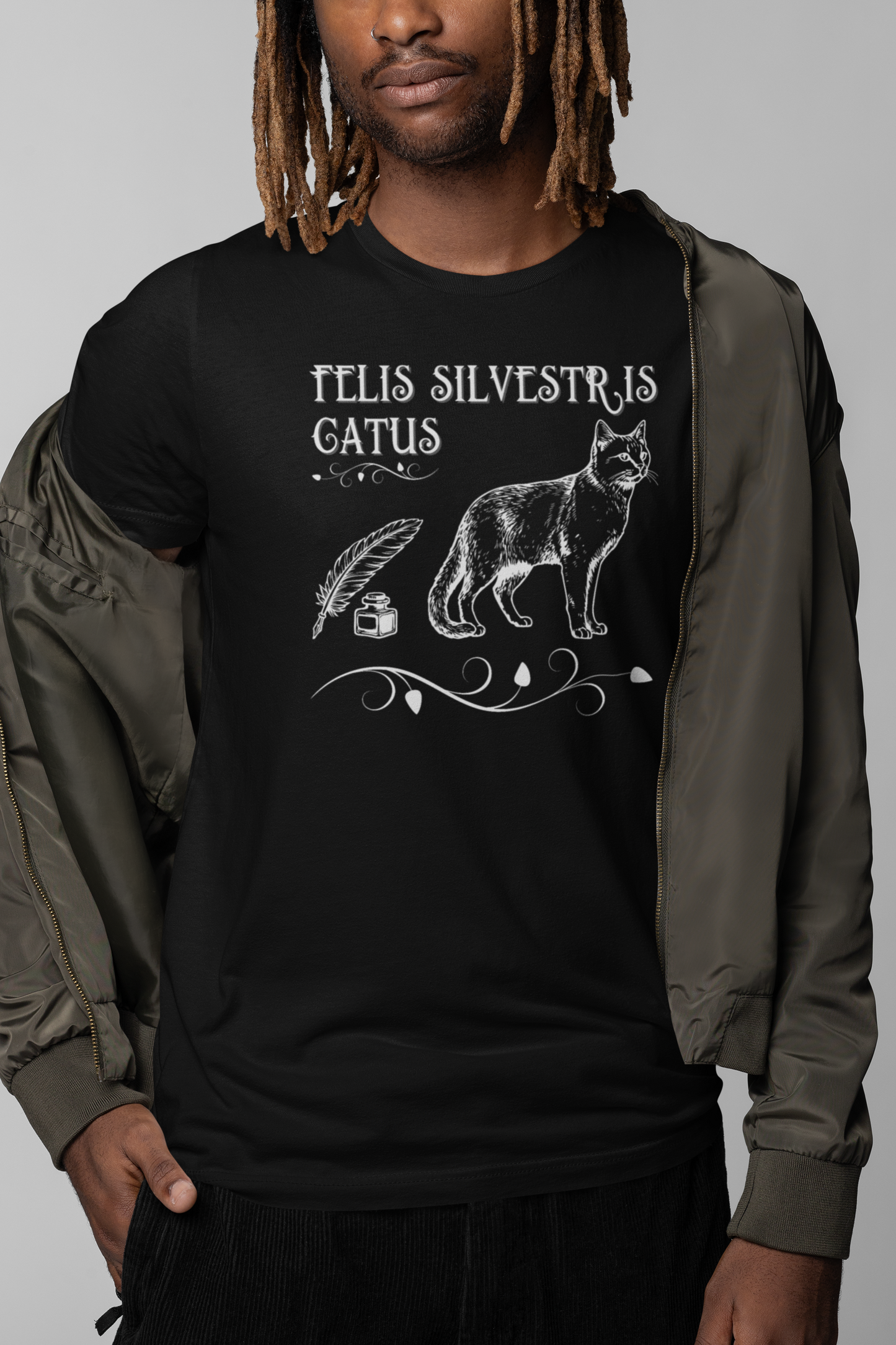 Felis Silvestris Catus T-Shirt - ("Domestic Cat" - Unisex Jersey Short Sleeve Tee - Perfect for Cat Lovers!)