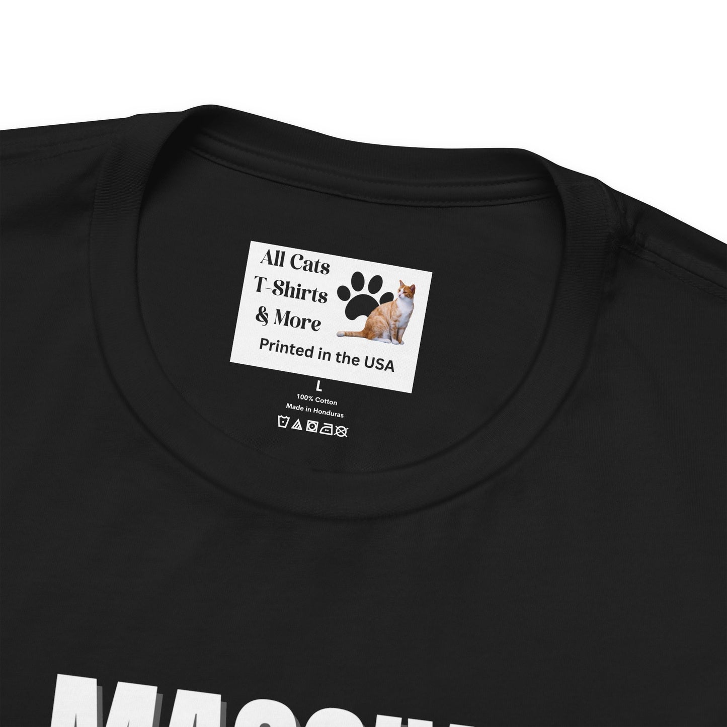 A Massive Cats T-Shirt - Huge Cat Jumping Over Stone Henge - (Funny Cat Unisex Jersey Tee - Perfect for Cat Fans!)