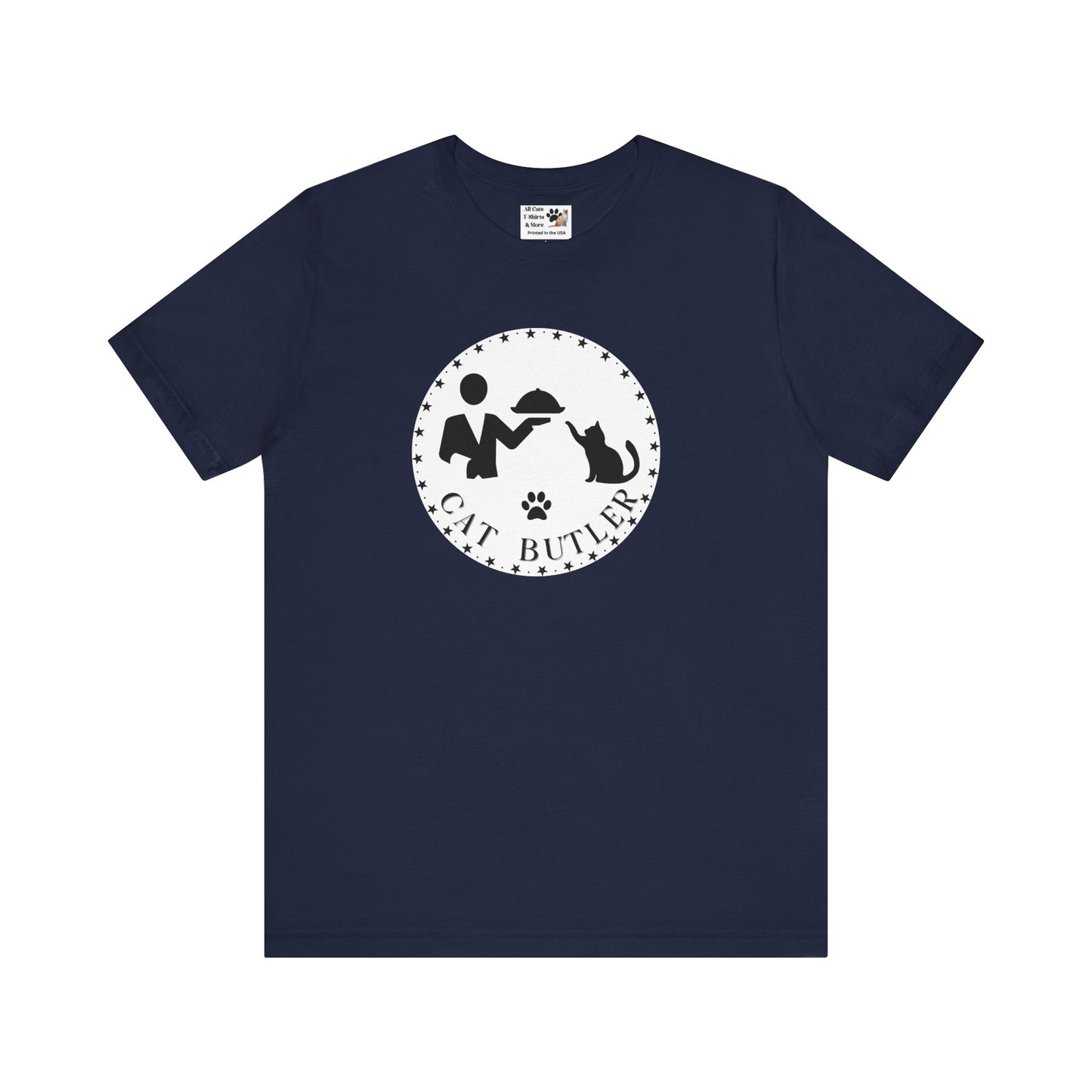 "Cat Butler" T-Shirt - (Unisex Jersey Short Sleeve Tee - Perfect Gift for Cat Lovers!)