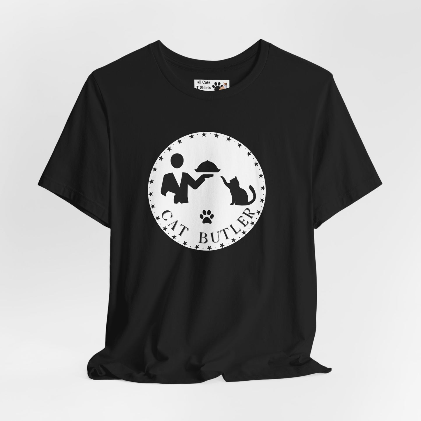 "Cat Butler" T-Shirt - (Unisex Jersey Short Sleeve Tee - Perfect Gift for Cat Lovers!)