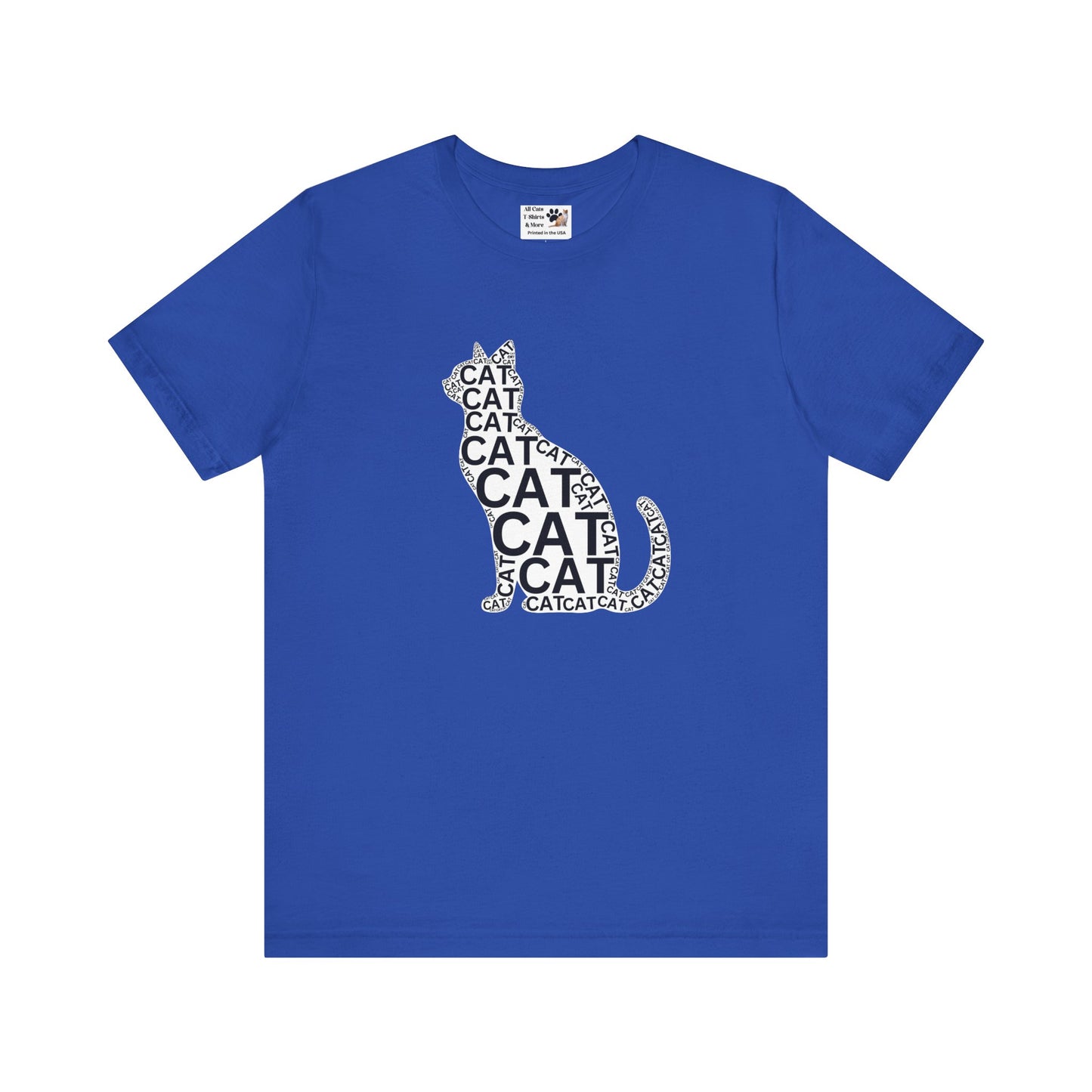 "CAT in a Cat, T-Shirt" - (Playful Black & White Cat Design, Cat Lover Unisex Jersey Short Sleeve Tee - Purr-fect Gift!)