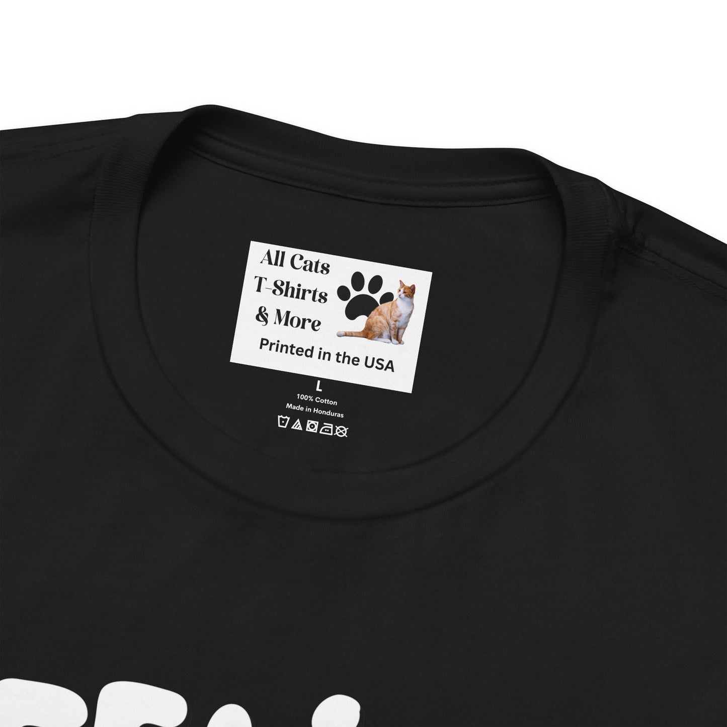 Feline Friend Graphic T-Shirt - (Cute Unisex Cat Tee)