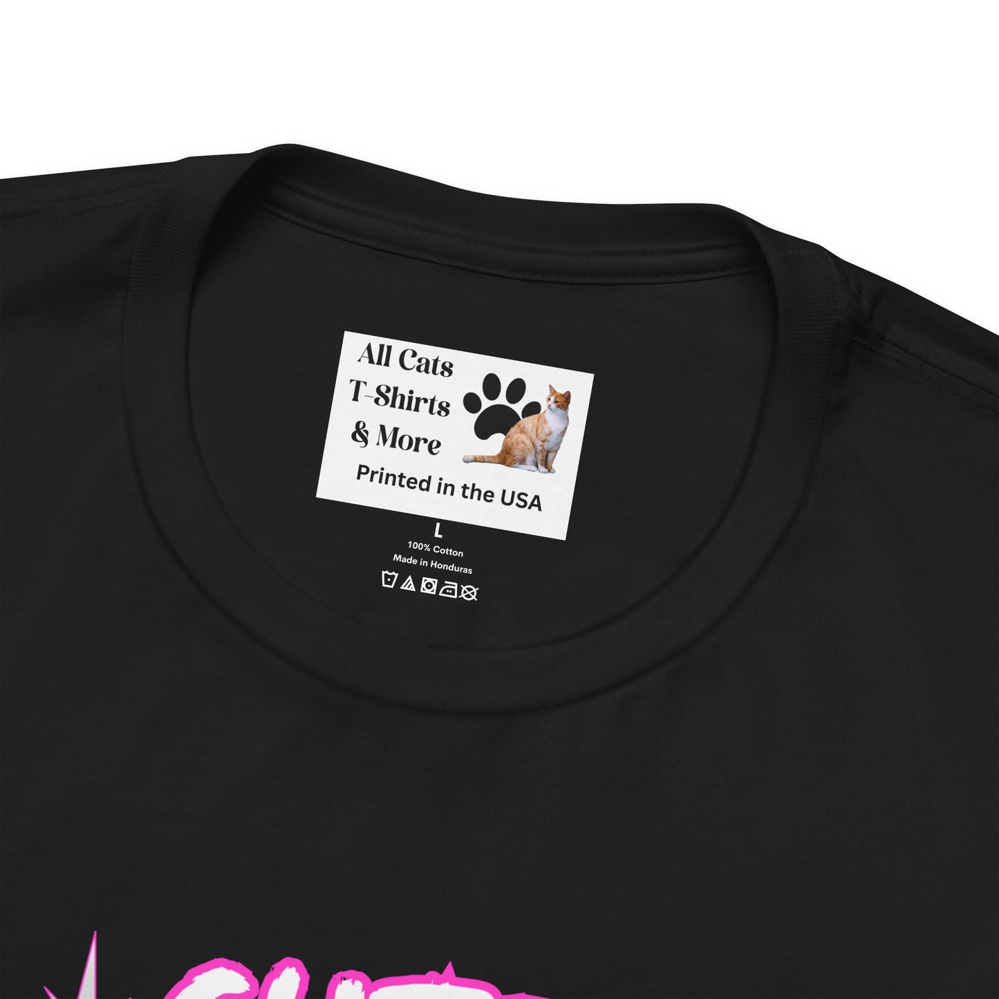 Cute Japanese Style Cat - (Pink Version - Unisex Jersey Short Sleeve Tee for Cat Lovers)