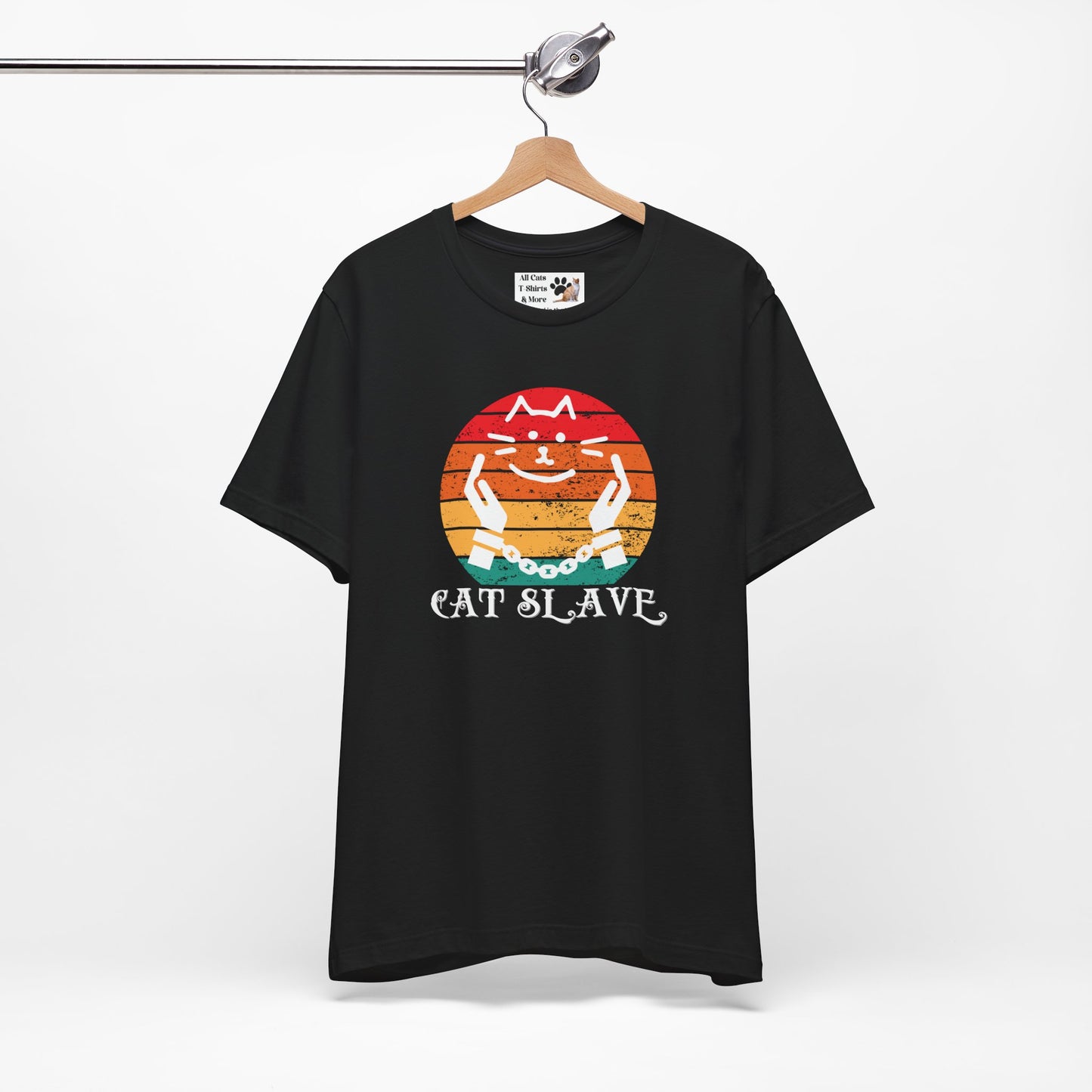 Cat Slave Vintage Sunset T-Shirt - (Unisex Jersey Tee - Casual & Trendy "Semi-Distressed" Style Design )
