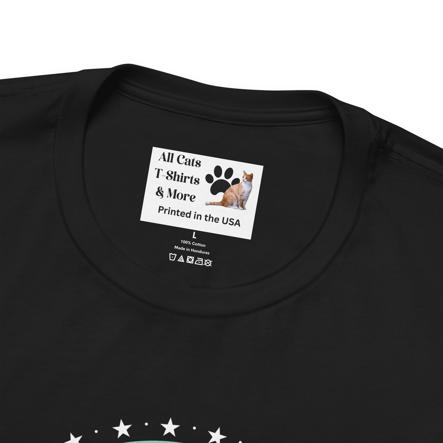 "Cat Butler" T-Shirt - Blue Vintage Sunset Style Graphic - (Unisex Jersey Short Sleeve Tee - Perfect Gift for Cat Lovers!)