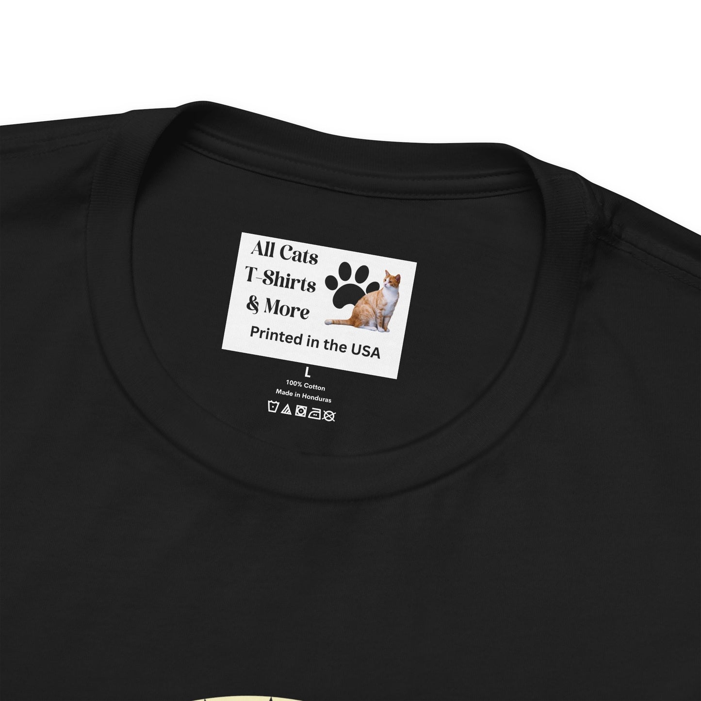 "Cat Attendant" Grey Cat T-Shirt - (Unisex Jersey Short Sleeve Tee - Perfect Gift for Cat Lovers!)