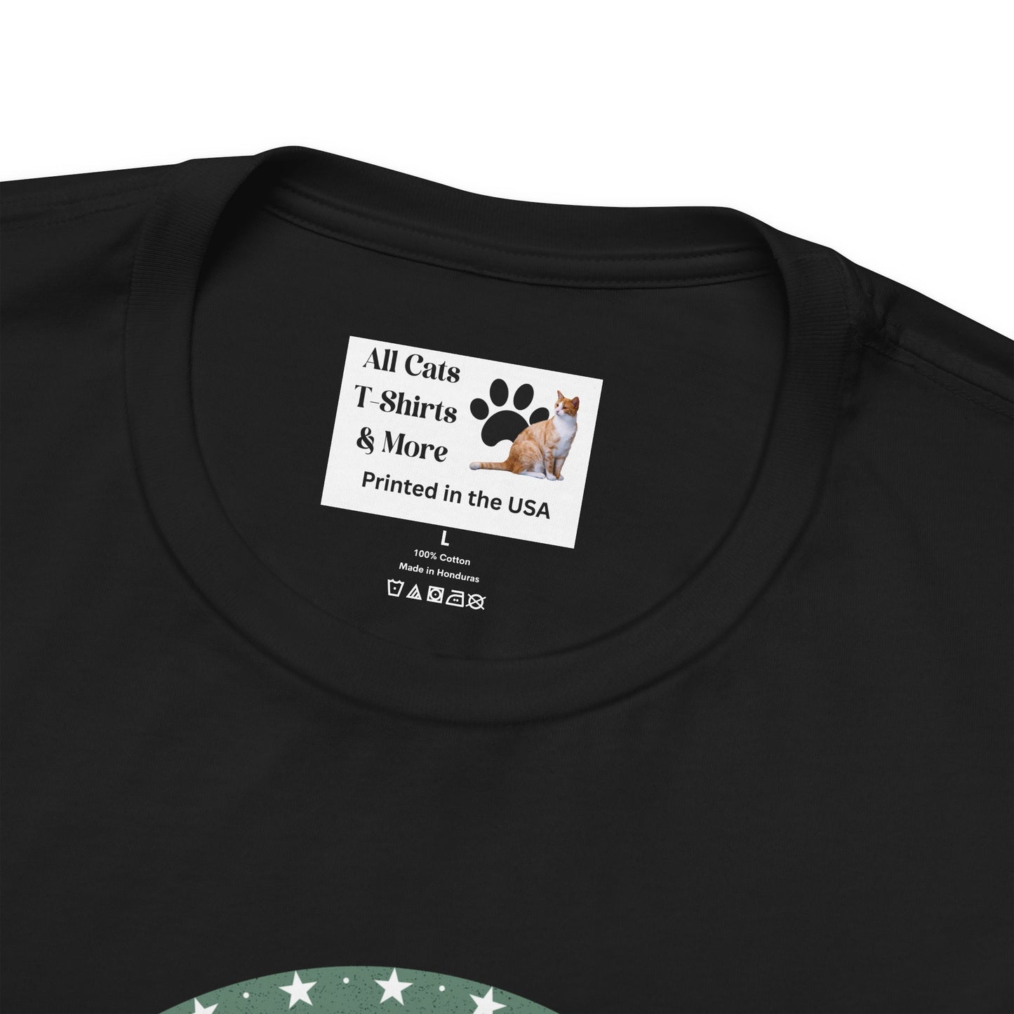 "Cat Butler" T-Shirt - With Vintage Sunset Style Graphic - (Unisex Jersey Short Sleeve Tee - Perfect Gift for Cat Lovers!)