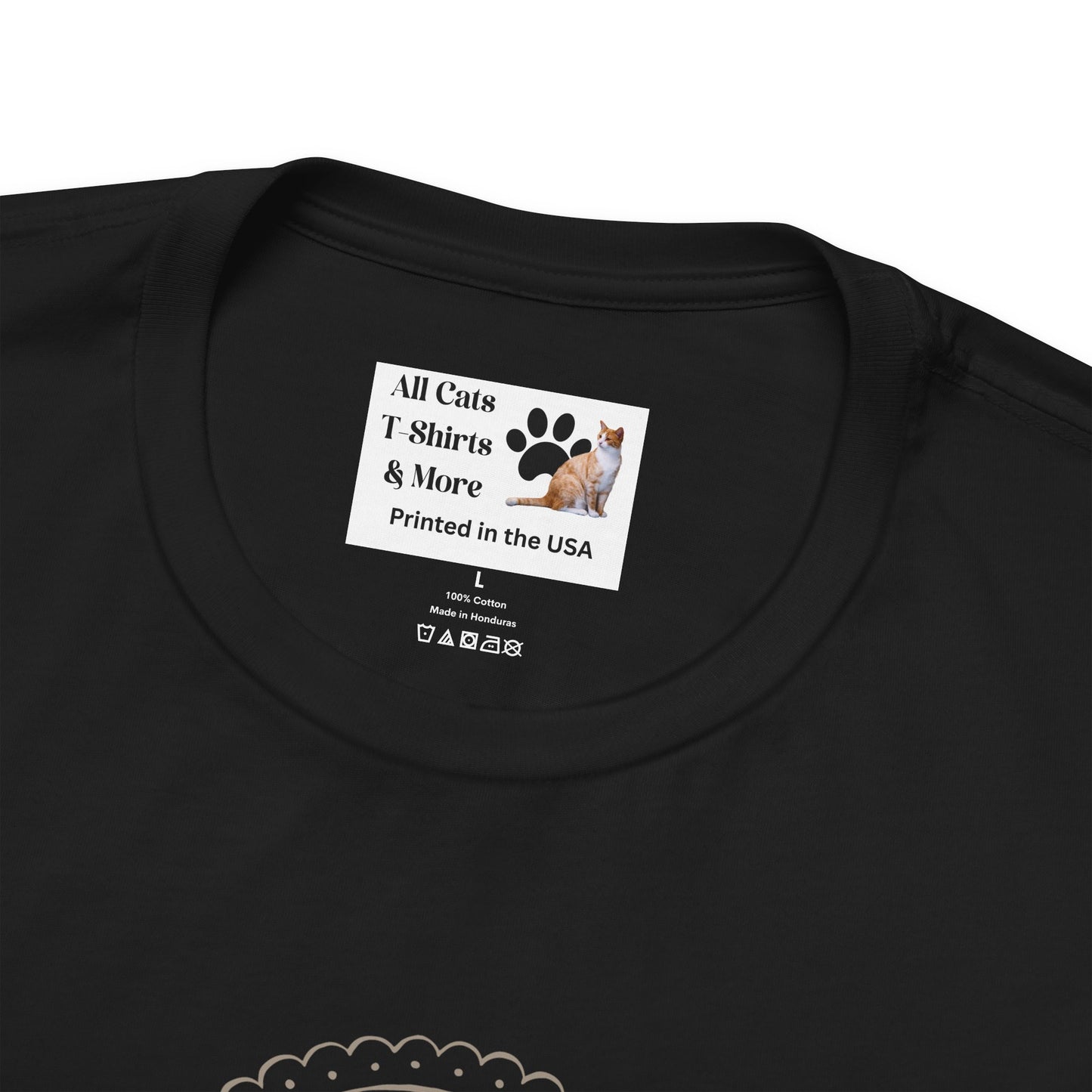 Cat Staff T-Shirt - ("Victorian Era Style" - Unisex Jersey Tee - Perfect for Cat Lovers)