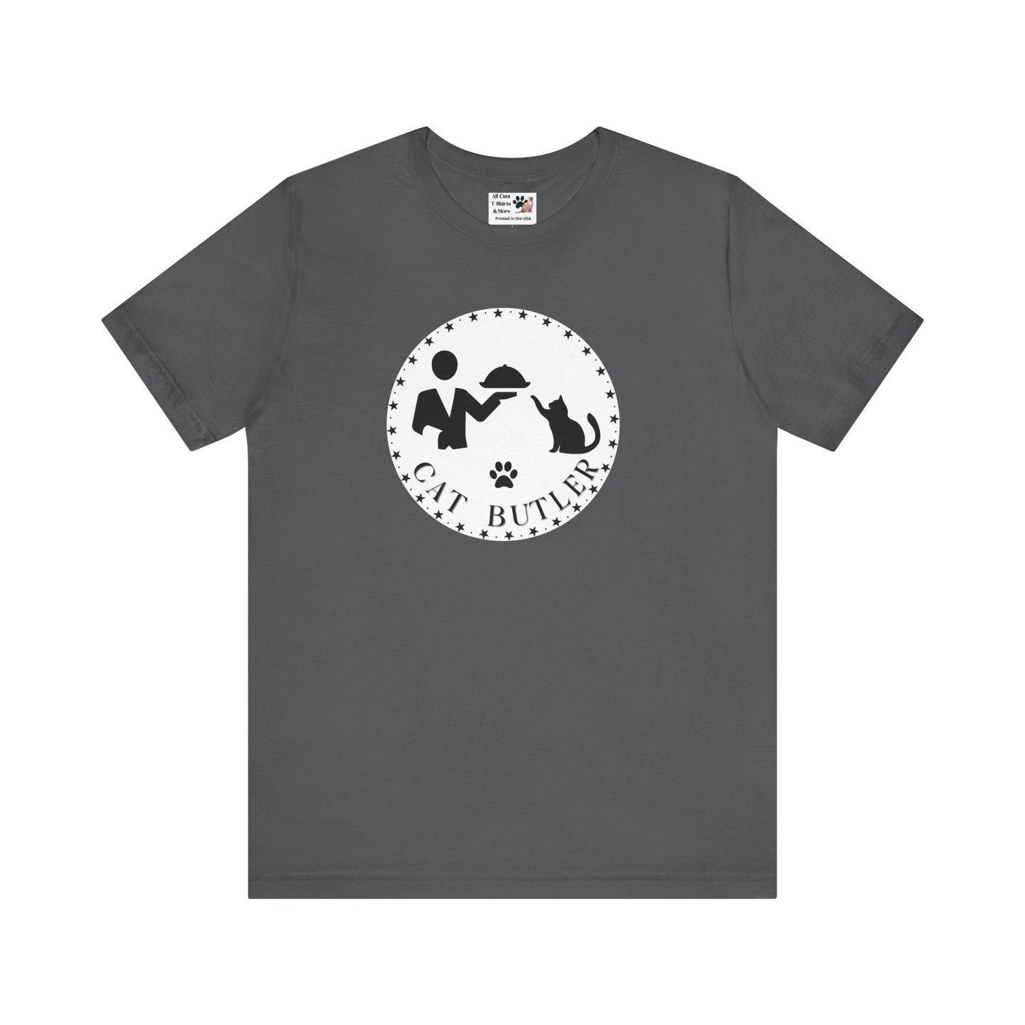 "Cat Butler" T-Shirt - (Unisex Jersey Short Sleeve Tee - Perfect Gift for Cat Lovers!)