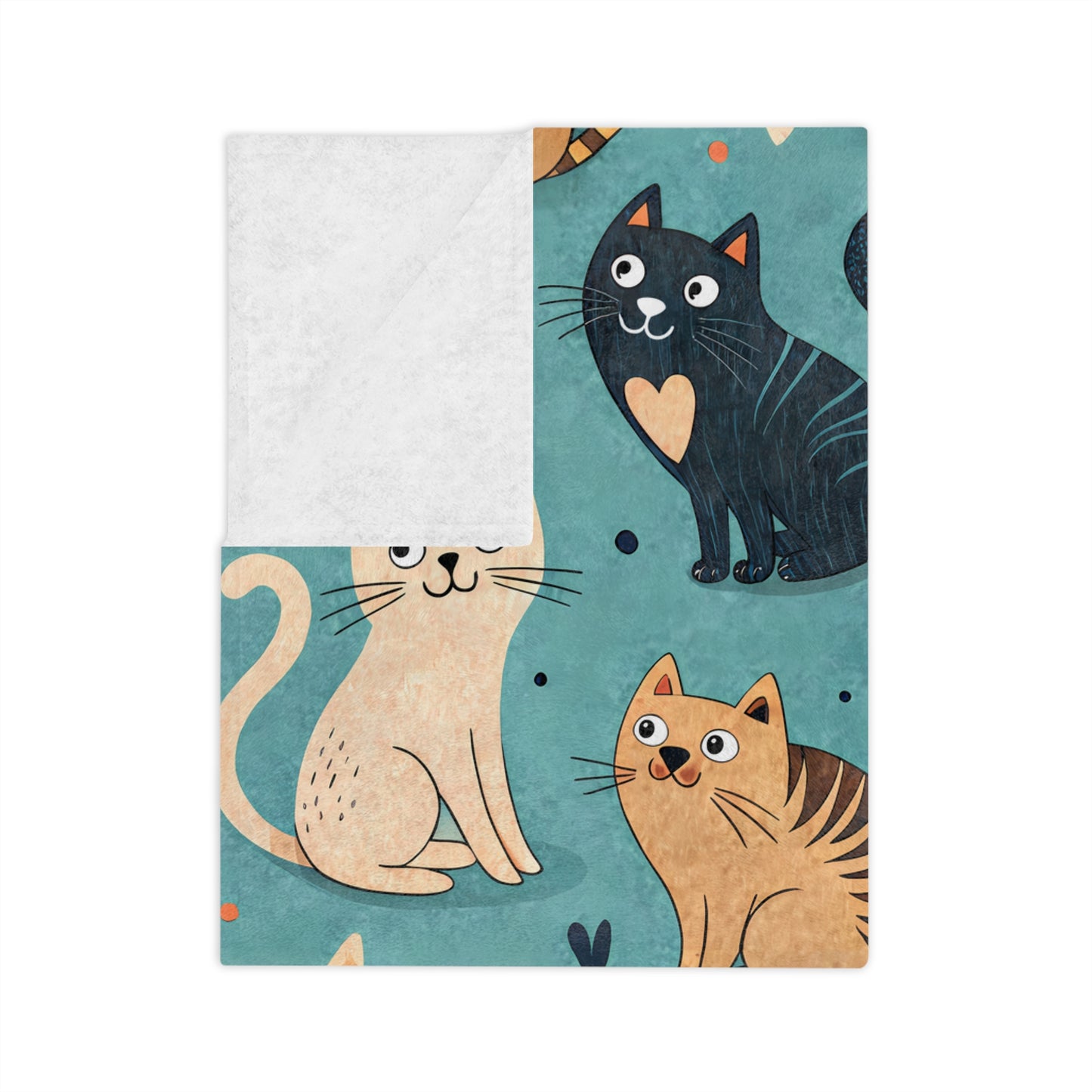 Cozy Cat Blanket - Perfect for Cat Lovers, Cat Print Microfiber Throw, Birthday Gift, Pet Lovers Home Decor, Warm Plush Blanket