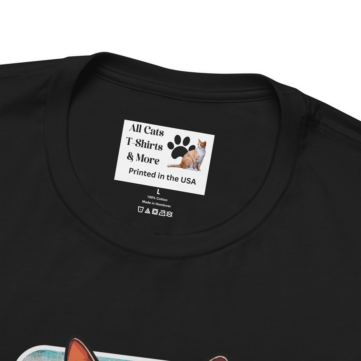 Relax Like a Cat Graphic Tee - (Cat Fan Shirt, Gift for Cat Owners, Cool Summer T-Shirt)