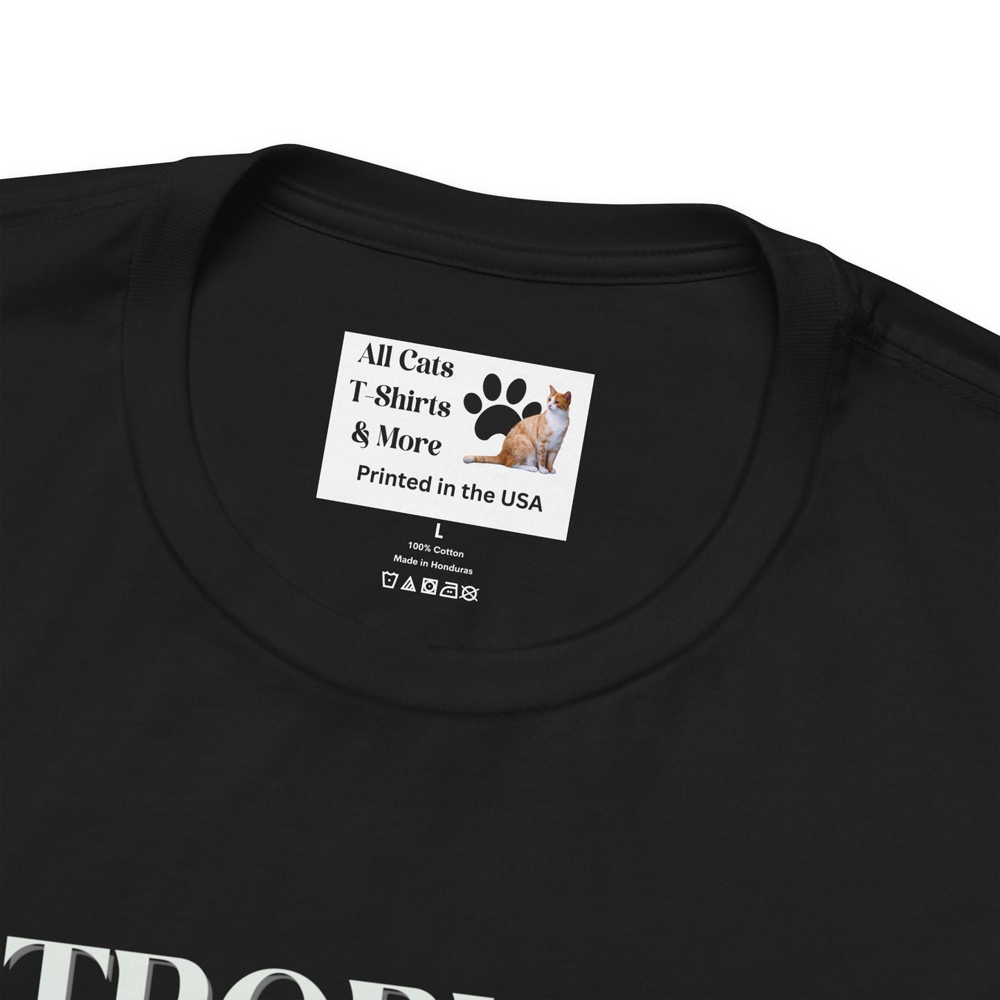 Tropical Meow Cat Tee — (Retro Beach Cat Graphic T-Shirt)