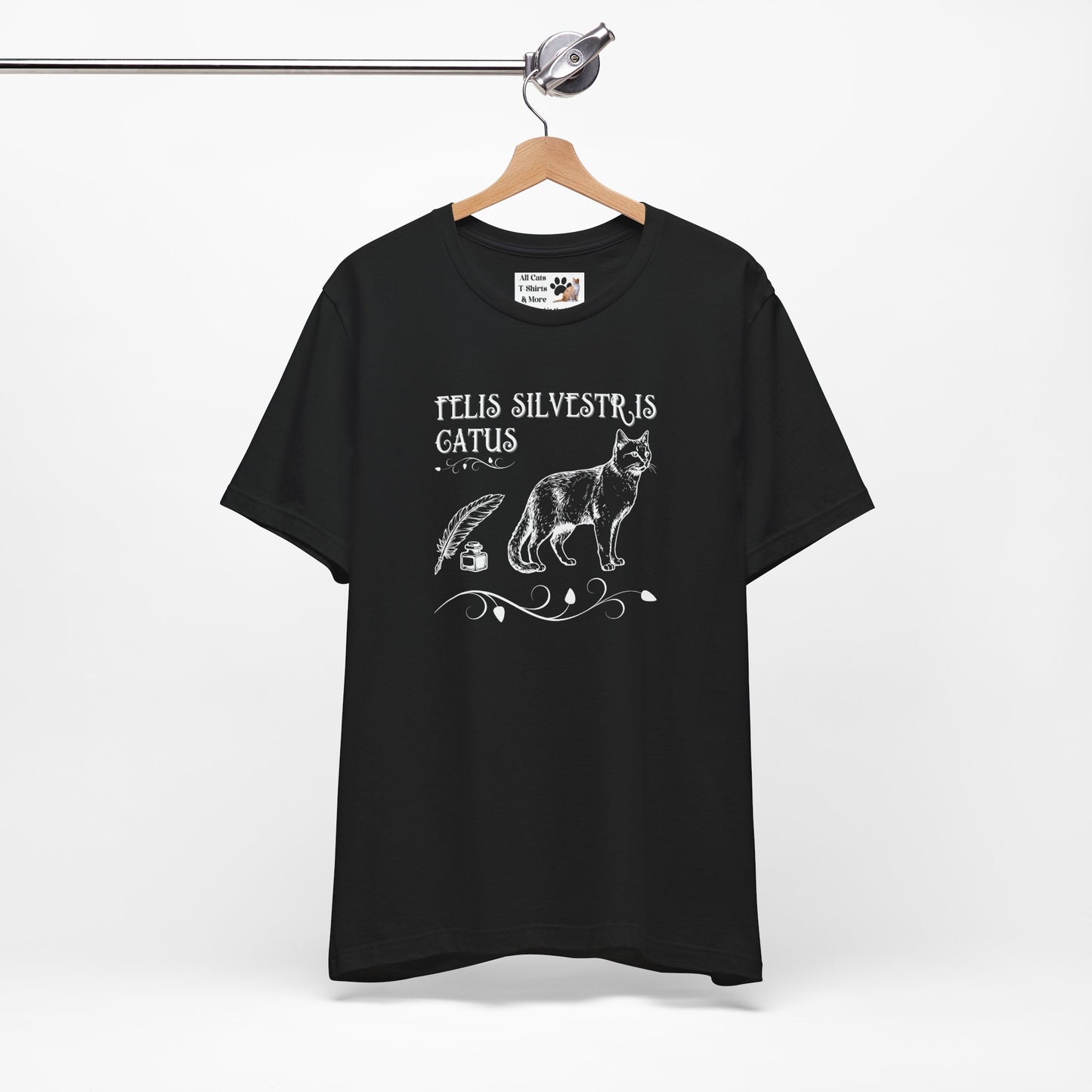 Felis Silvestris Catus T-Shirt - ("Domestic Cat" - Unisex Jersey Short Sleeve Tee - Perfect for Cat Lovers!)