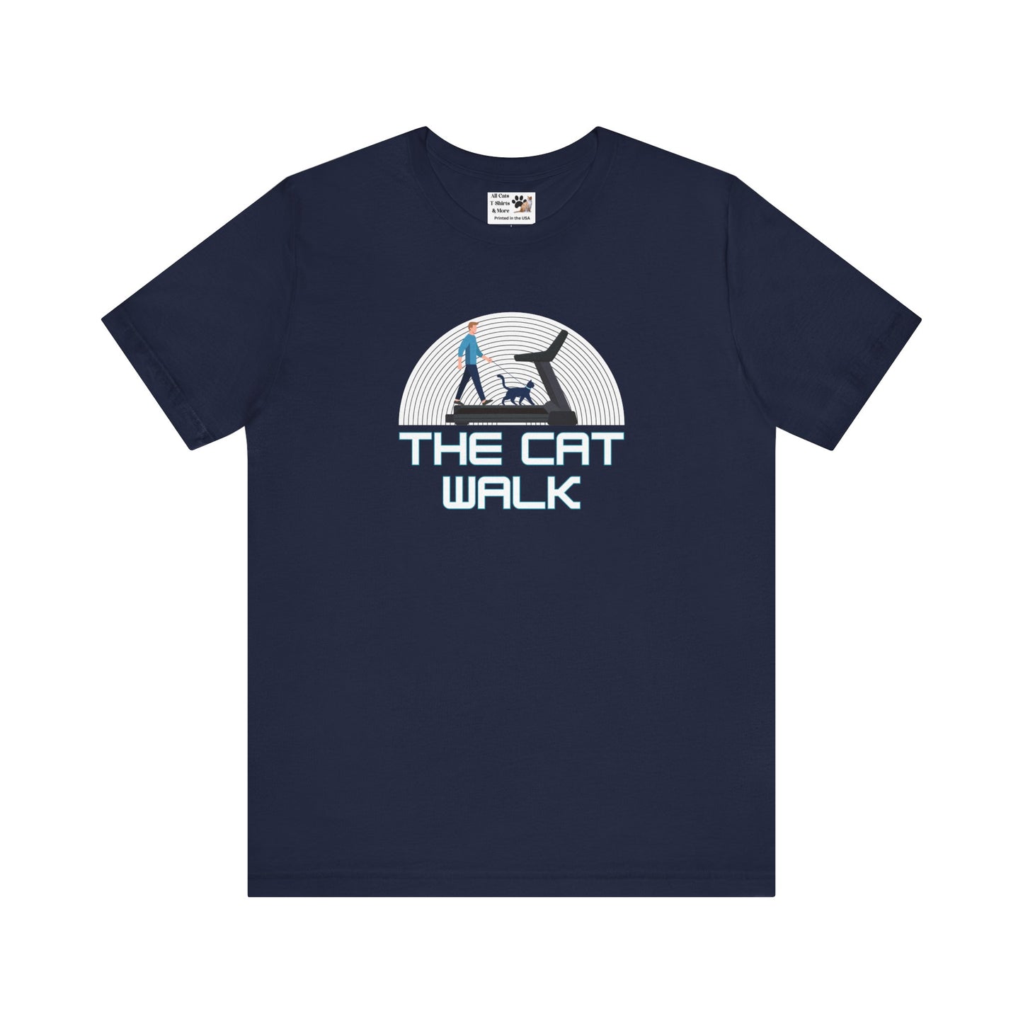The "Cat Walk" Tee [#1] - (a Fun Cat T-Shirt for Cat Fans, Unique Cat Owner Shirt)