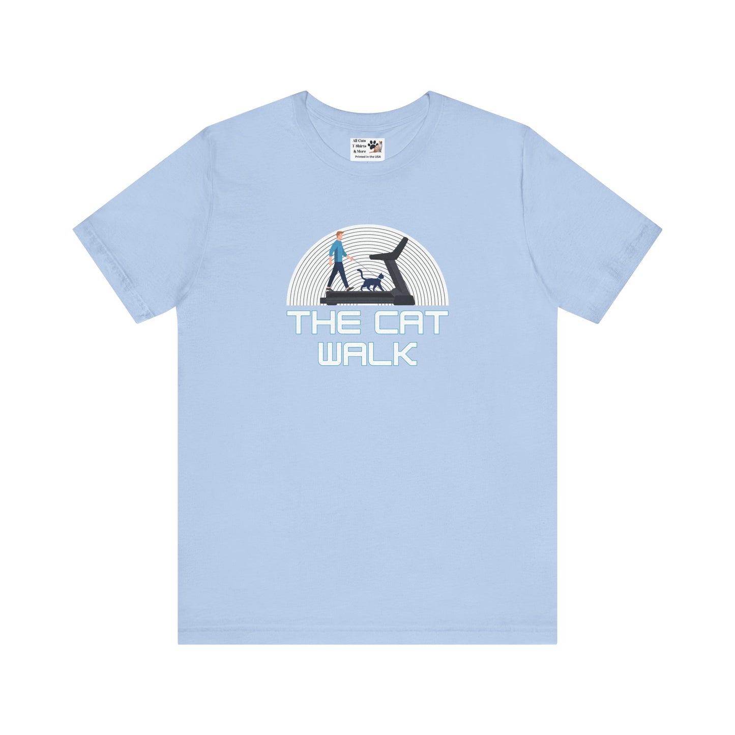 The "Cat Walk" Tee [#1] - (a Fun Cat T-Shirt for Cat Fans, Unique Cat Owner Shirt)