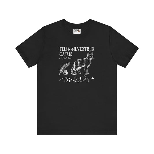 Felis Silvestris Catus T-Shirt - ("Domestic Cat" - Unisex Jersey Short Sleeve Tee - Perfect for Cat Lovers!)