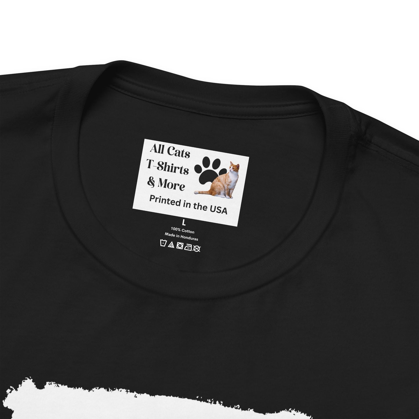 "Official Cat T-Shirt" [Tee #2] - (Cute & Funny Basic Amateur Style Cat Face Tee)