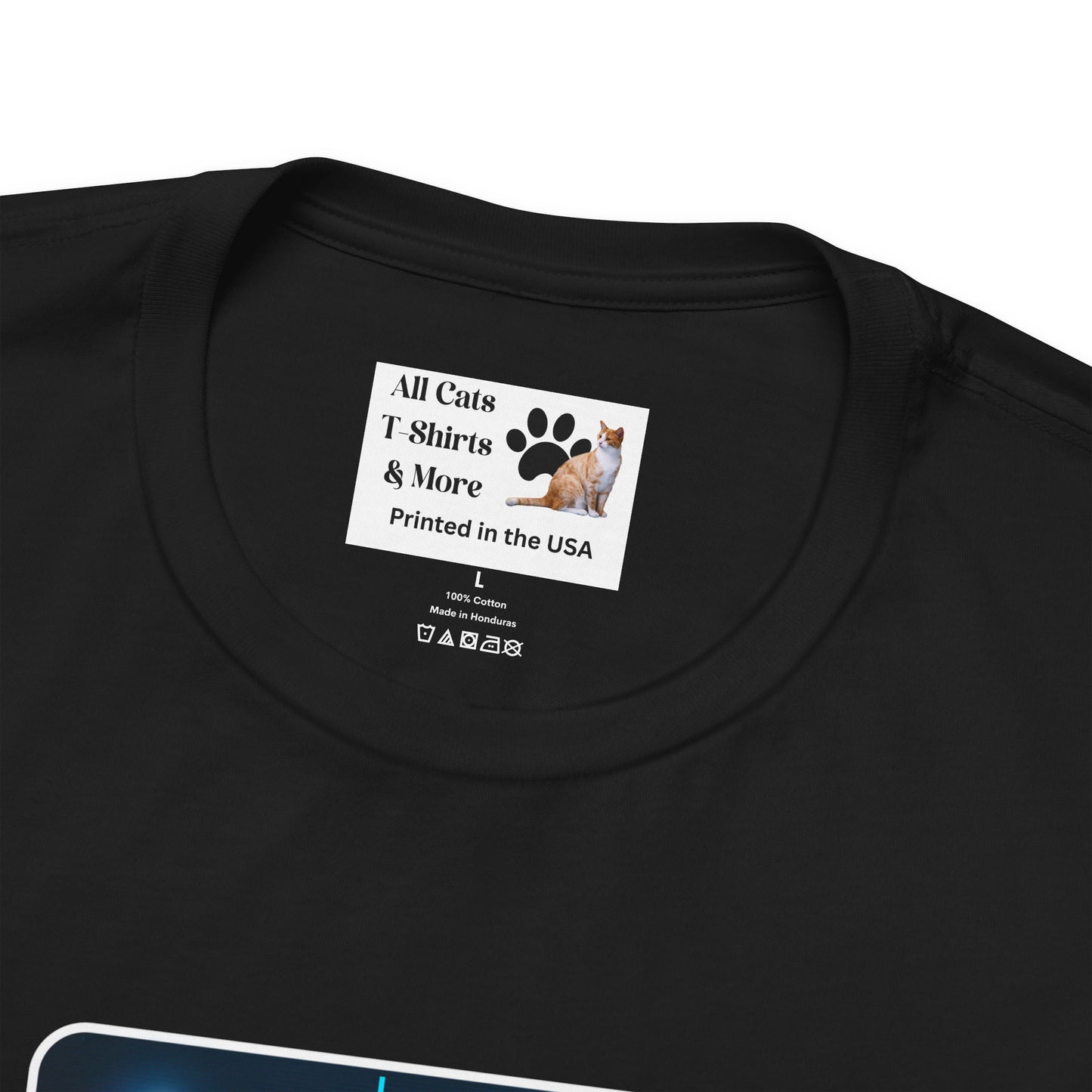 "Heart Cats" or "Love Cats" Retro T‑Shirt  - (Futuristic Vintage Style Fun Cat Tee #1)