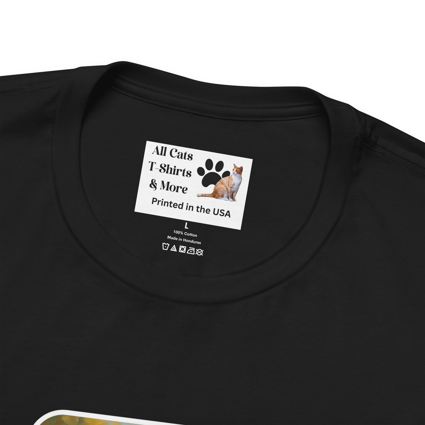 Flower Cats T-Shirt — (Flower Cats Tee #1, Colorful Garden Cat T-Shirt for Cat Fans & Cat Lovers!)