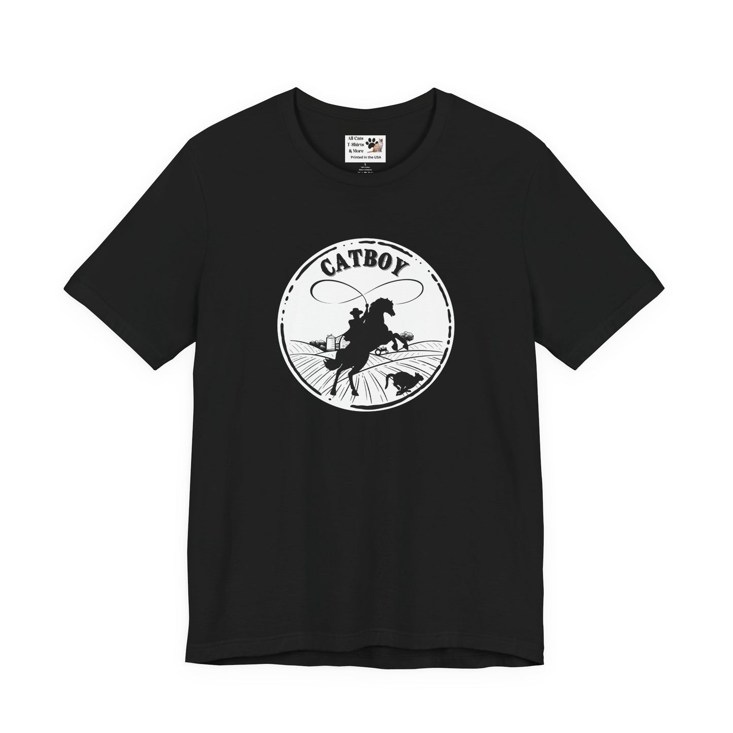 Catboy T-Shirt - (Fun Graphic Unisex Tee - Fun and Quirky Style for Cat Lovers)