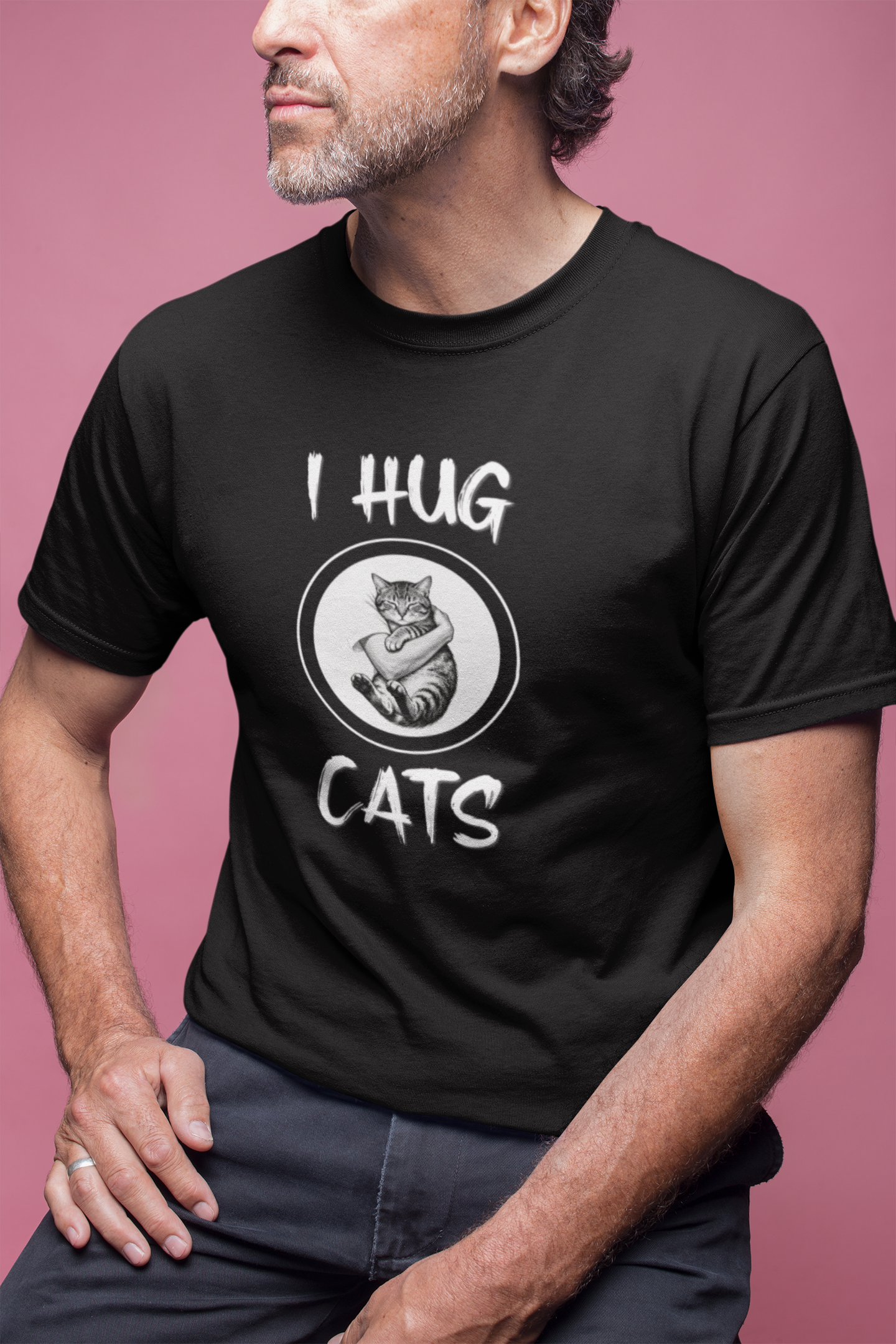I Hug Cats T-Shirt — Cute Cat Lover Tee