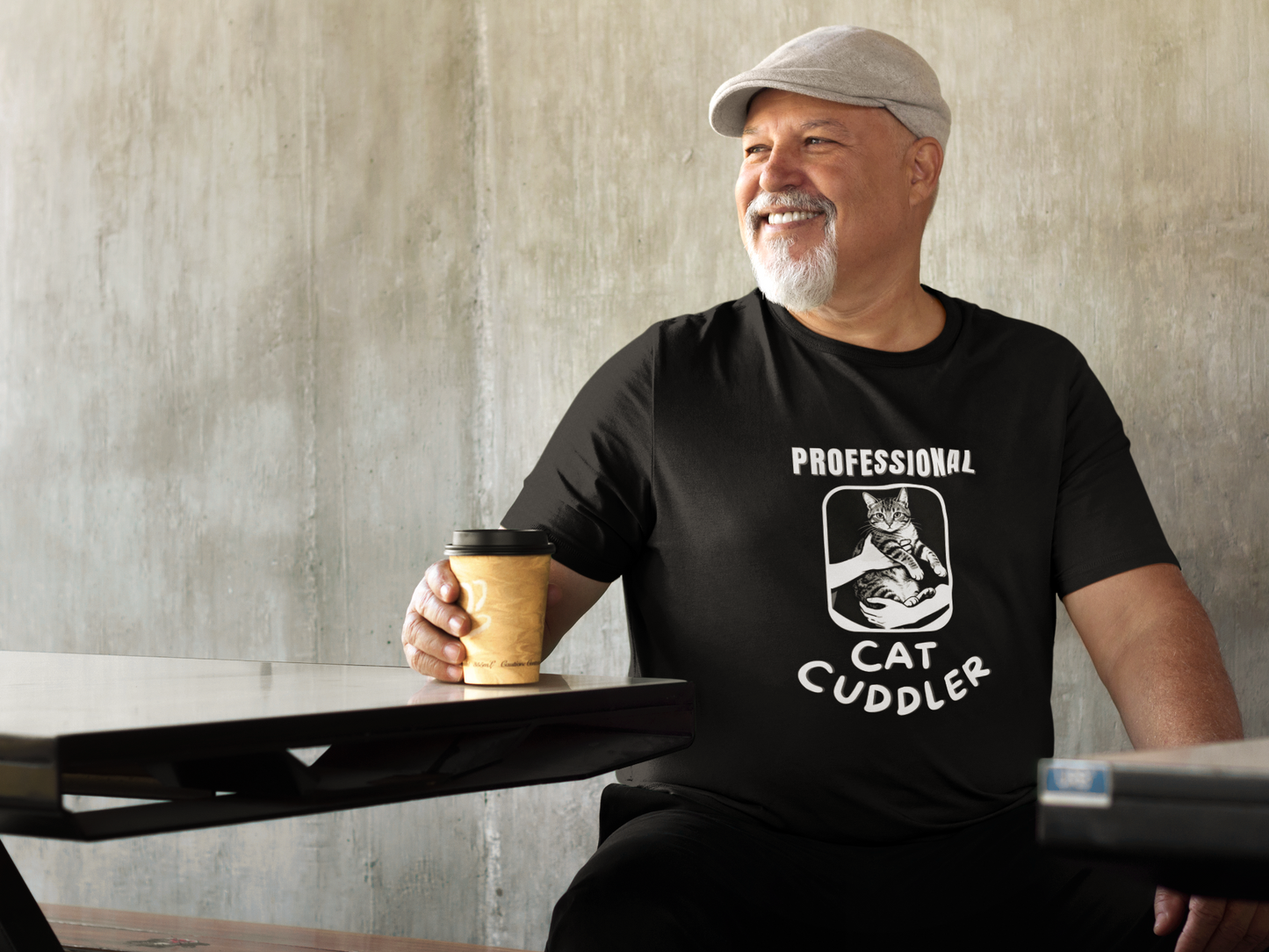 "Professional Cat Cuddler" T-Shirt - (For Cat Pros and Kitty Lovers!)