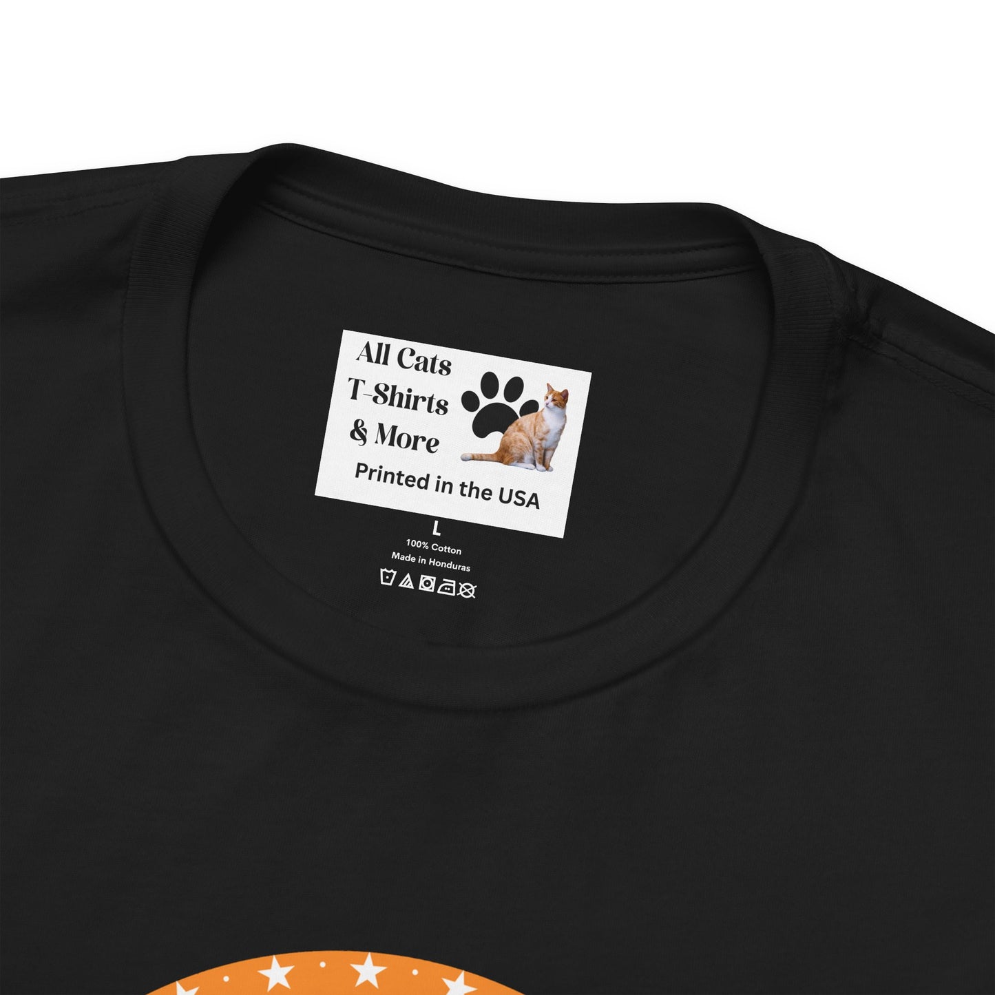 Cat Staff T-Shirt - (A Colorful "Vintage Sunset Style" Design, Unisex Jersey Short Sleeve Tee - Perfect for Cat Lovers!)