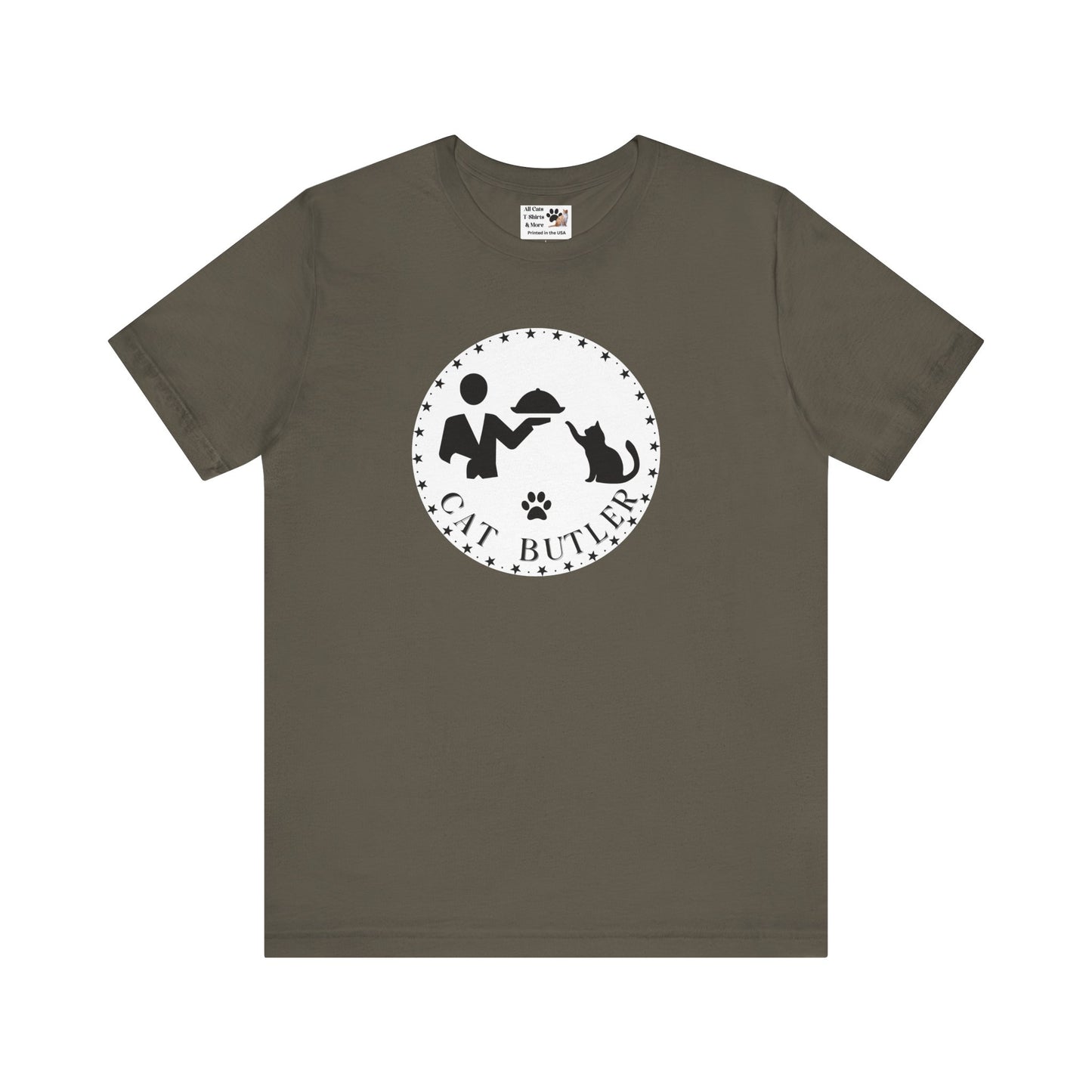 "Cat Butler" T-Shirt - (Unisex Jersey Short Sleeve Tee - Perfect Gift for Cat Lovers!)