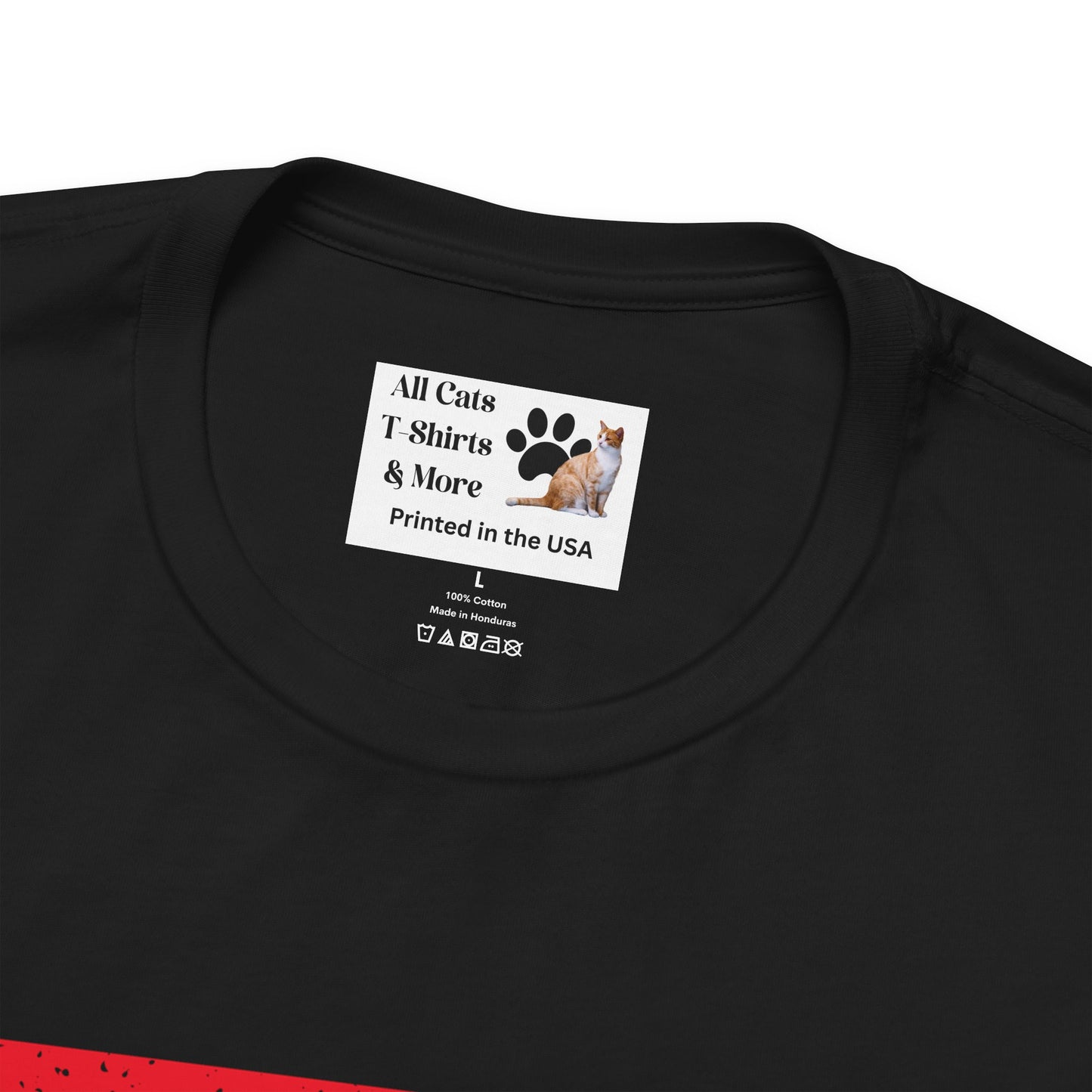 Vintage Sunset Cats T-Shirt - (Retro Cat Graphic Tee, "Triple Cat" Tee for Cat Lovers)