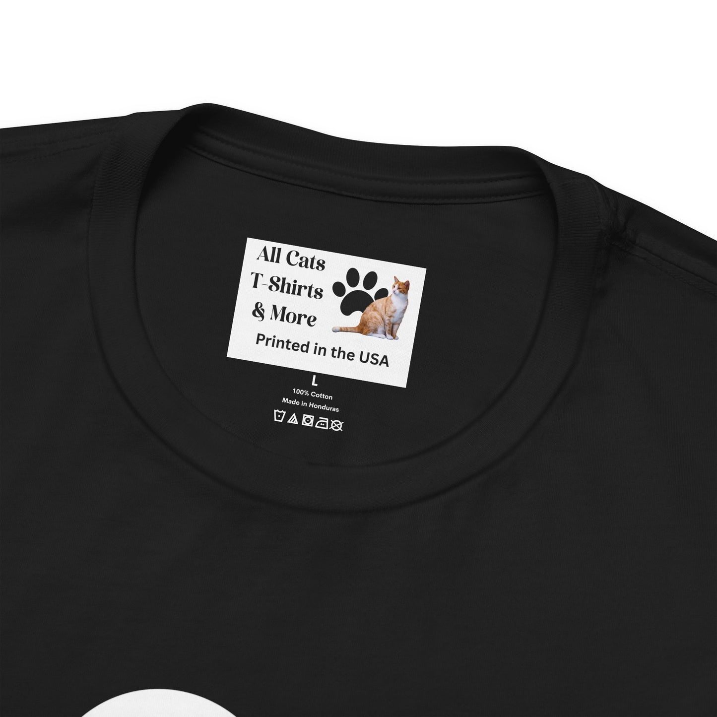 I Love Meows Cat Tee - (Tee #1, Heart, rose & cat T-shirt,  Cat Lover Graphic T-Shirt)