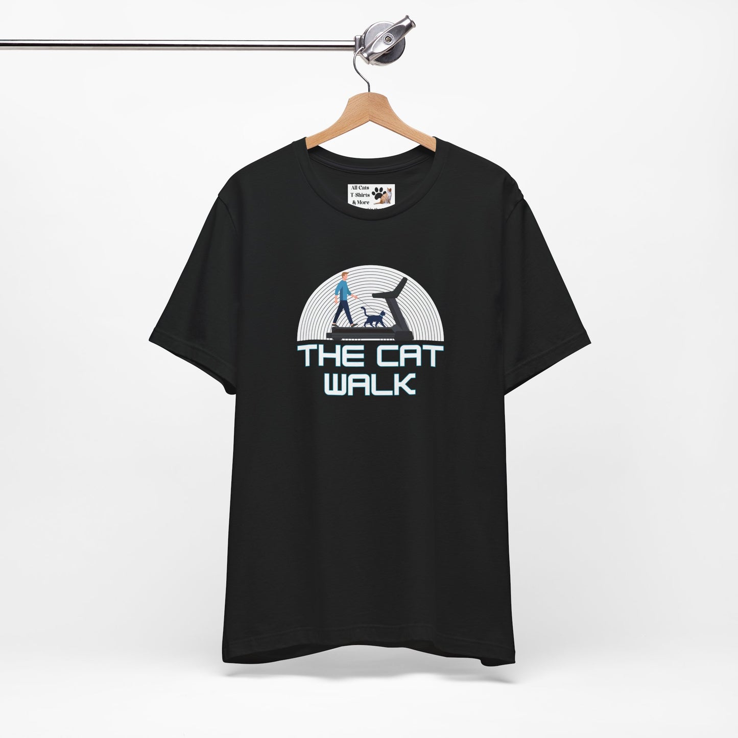 The "Cat Walk" Tee [#1] - (a Fun Cat T-Shirt for Cat Fans, Unique Cat Owner Shirt)