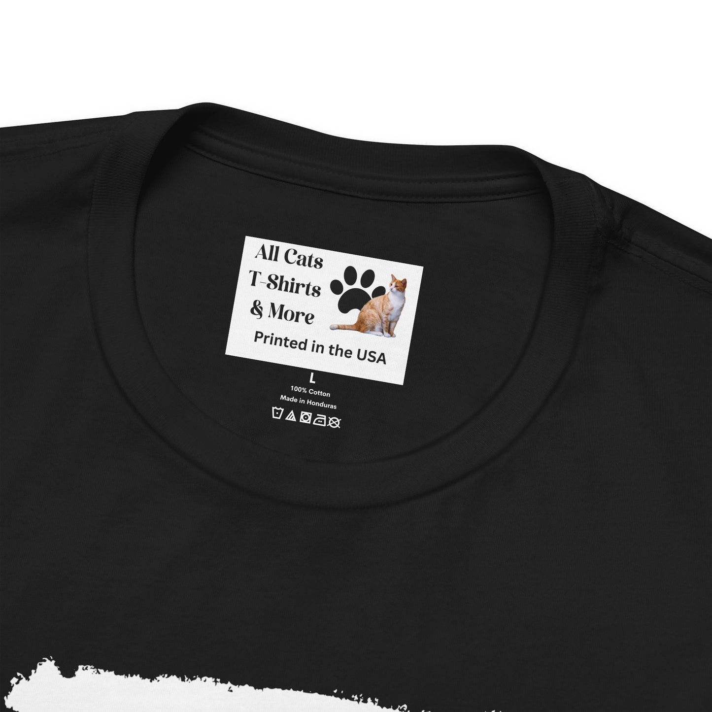 "Official Cat T-Shirt" [Tee #3] - (Cute & Funny Basic Amateur Style Cat Face Tee)