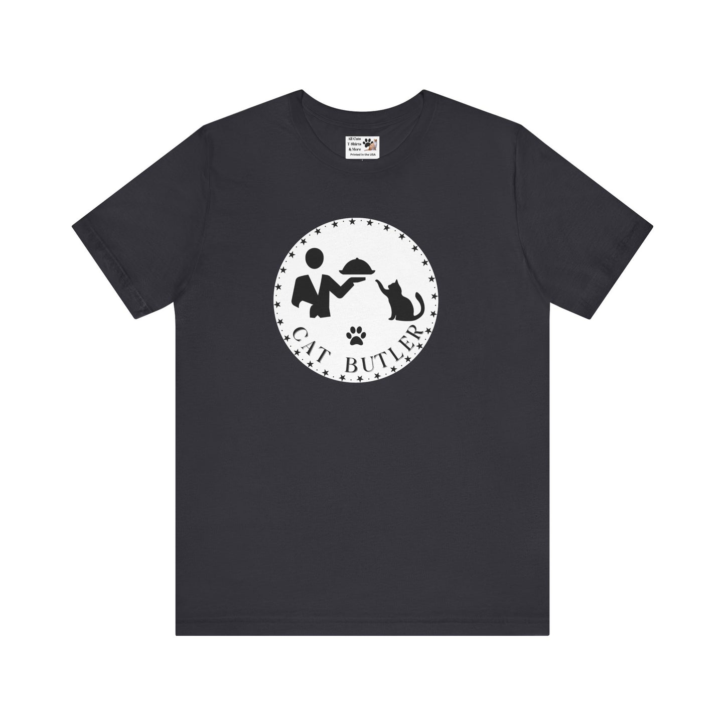 "Cat Butler" T-Shirt - (Unisex Jersey Short Sleeve Tee - Perfect Gift for Cat Lovers!)