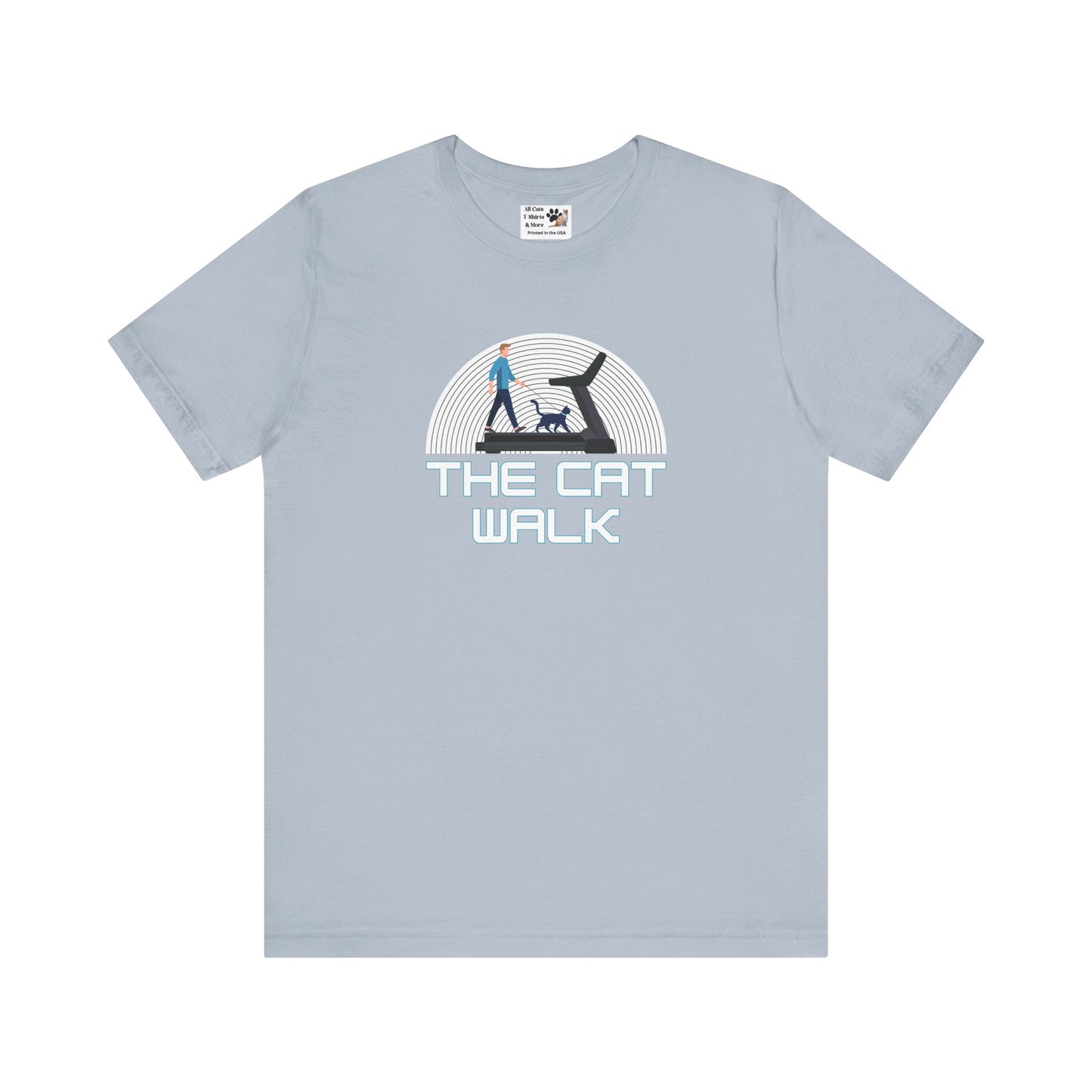 The "Cat Walk" Tee [#1] - (a Fun Cat T-Shirt for Cat Fans, Unique Cat Owner Shirt)